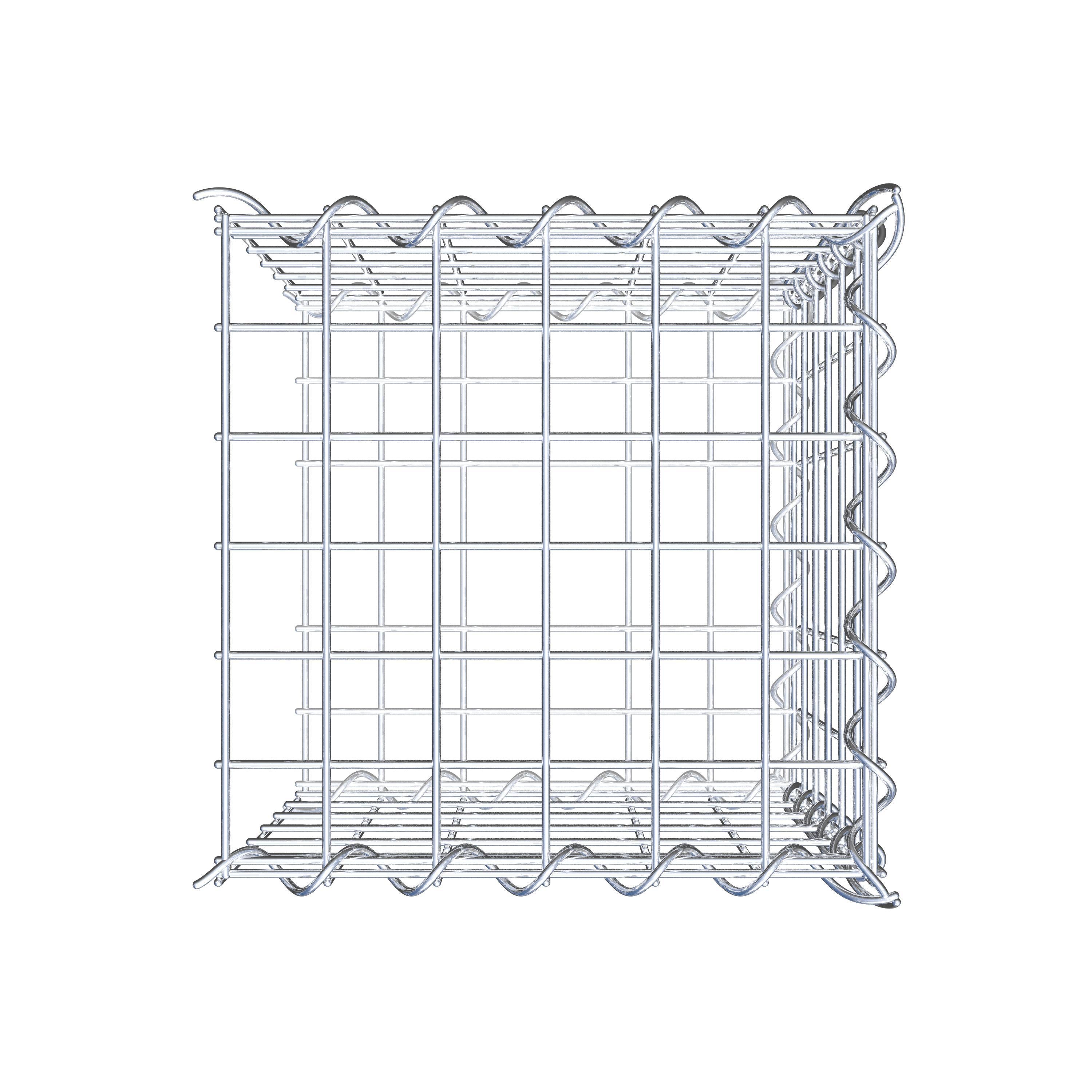 Gavión complementario tipo 2 30 cm x 30 cm x 30 cm (L x A x P), malla 5 cm x 5 cm, espiral
