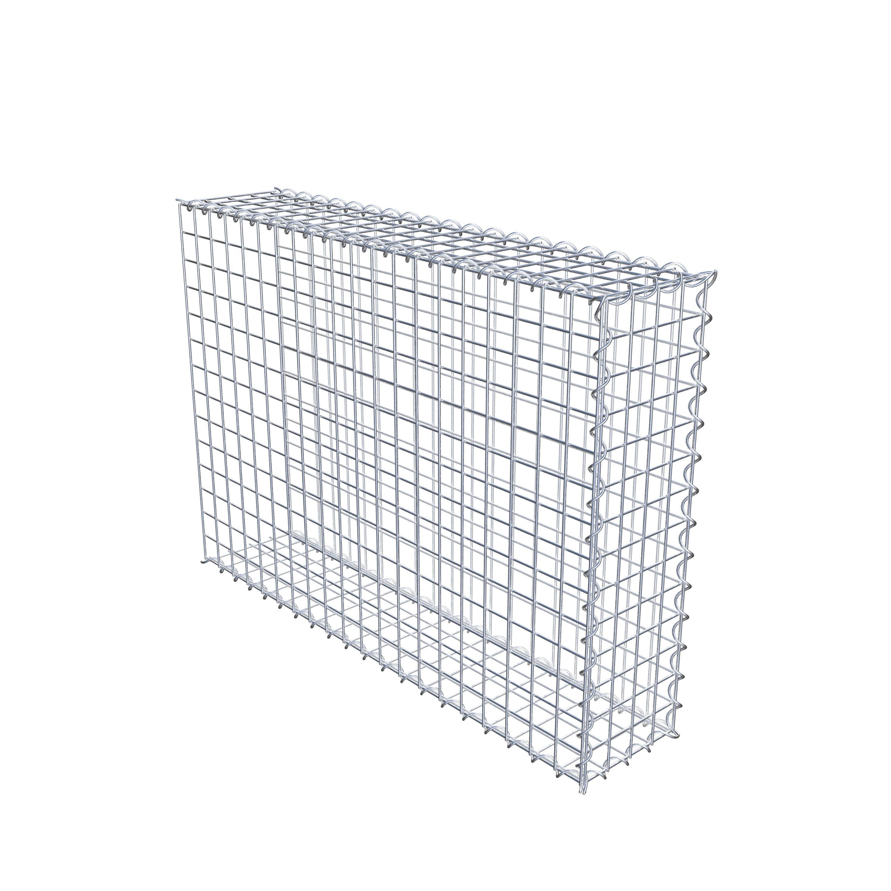 Gabion rapporté type 2 100 cm x 70 cm x 20 cm (L x H x P), mailles 5 cm x 5 cm, spirale