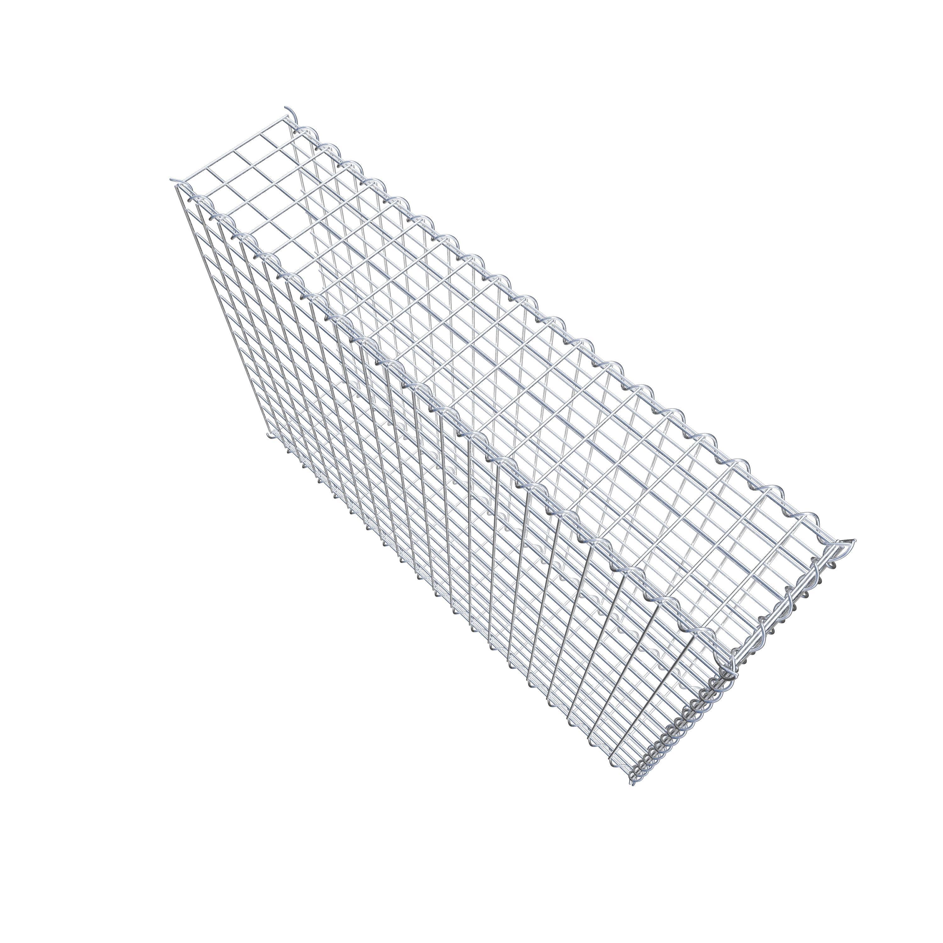 Gabion rapporté type 2 100 cm x 70 cm x 20 cm (L x H x P), mailles 5 cm x 5 cm, spirale
