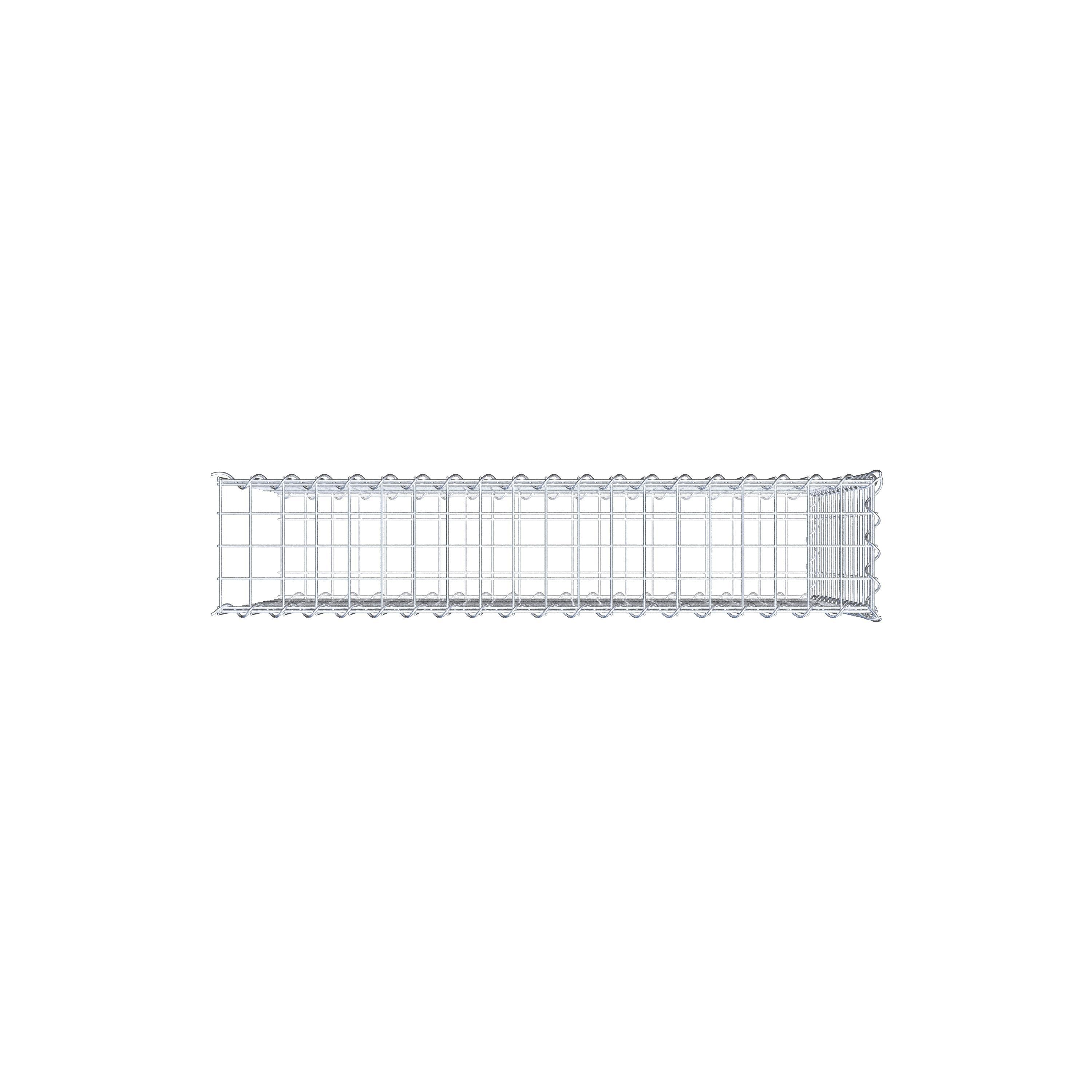 Gabion rapporté type 2 100 cm x 70 cm x 20 cm (L x H x P), mailles 5 cm x 5 cm, spirale