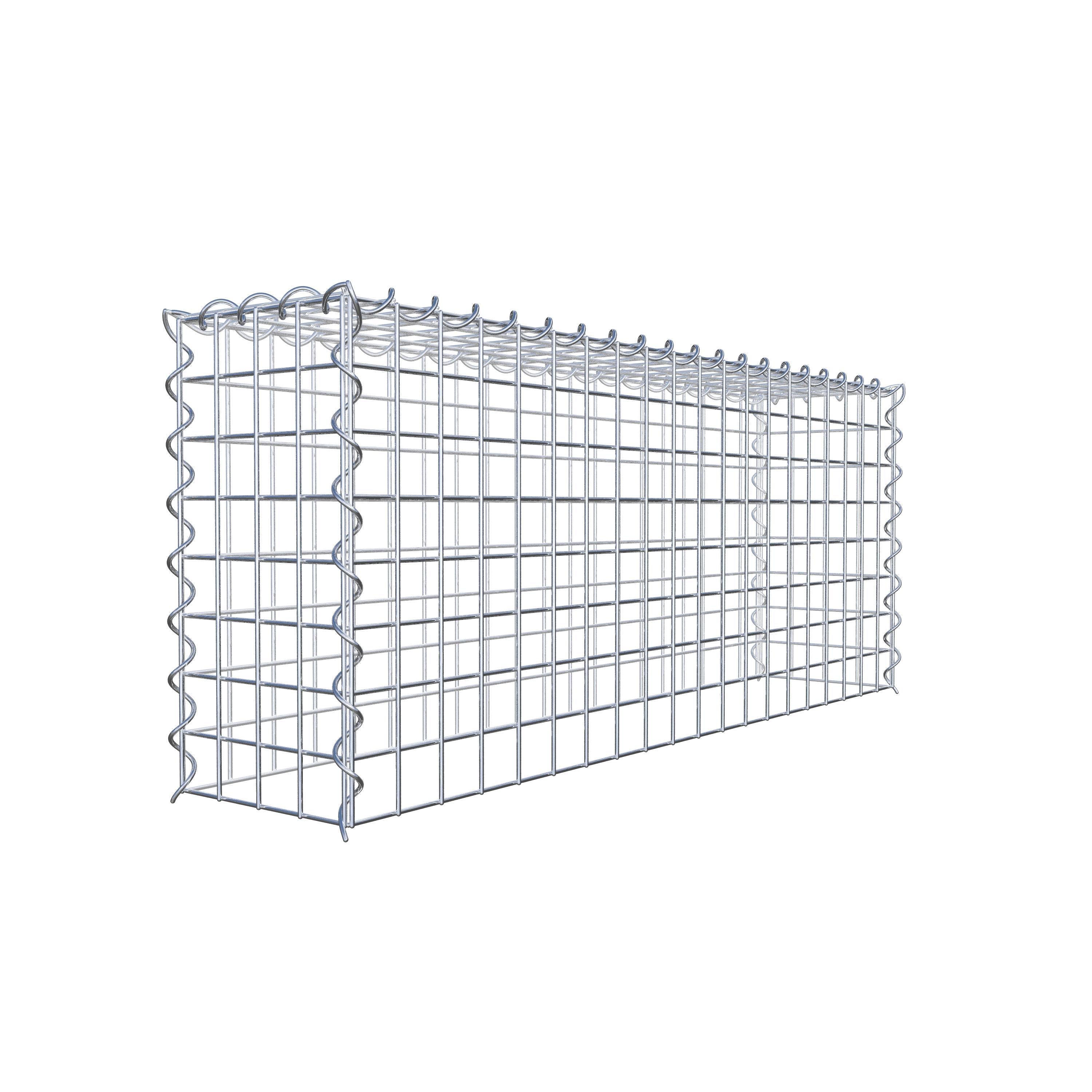 Gabbione aggiuntivo tipo 3 100 cm x 40 cm x 20 cm (L x H x P), dimensione maglia 5 cm x 5 cm, a spirale