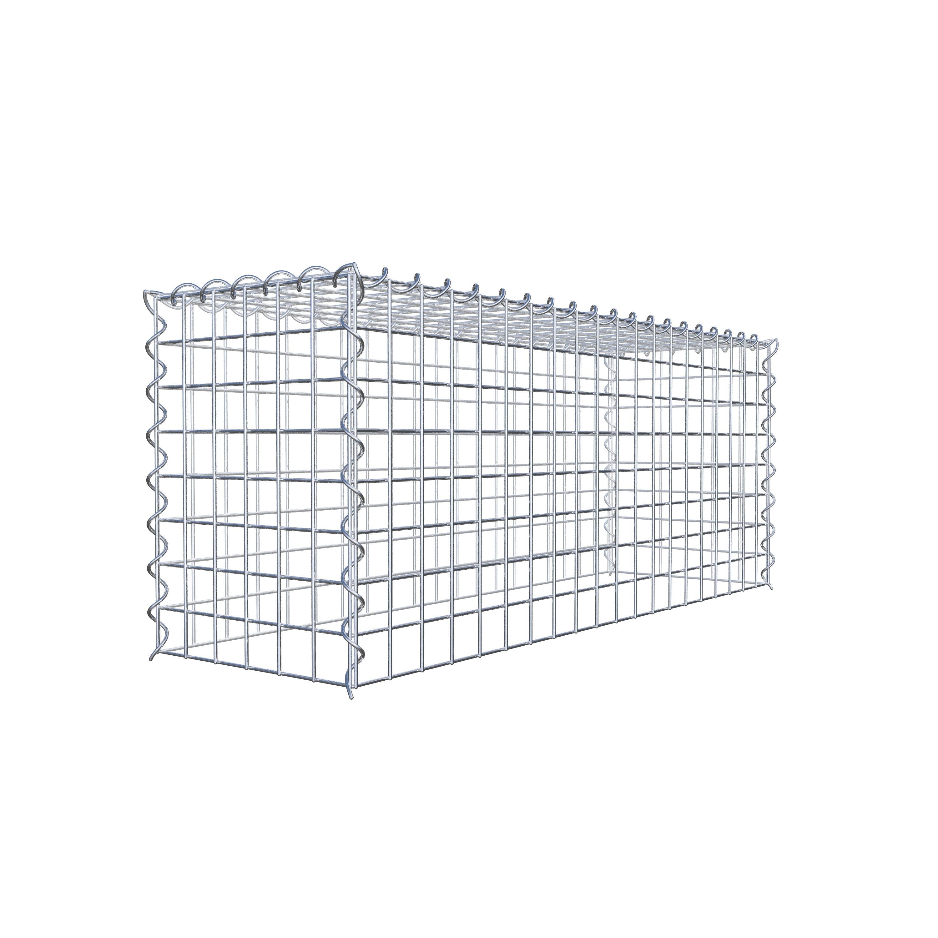 Extra gabion typ 3 100 cm x 40 cm x 30 cm (L x H x D), maskstorlek 5 cm x 5 cm, spiral