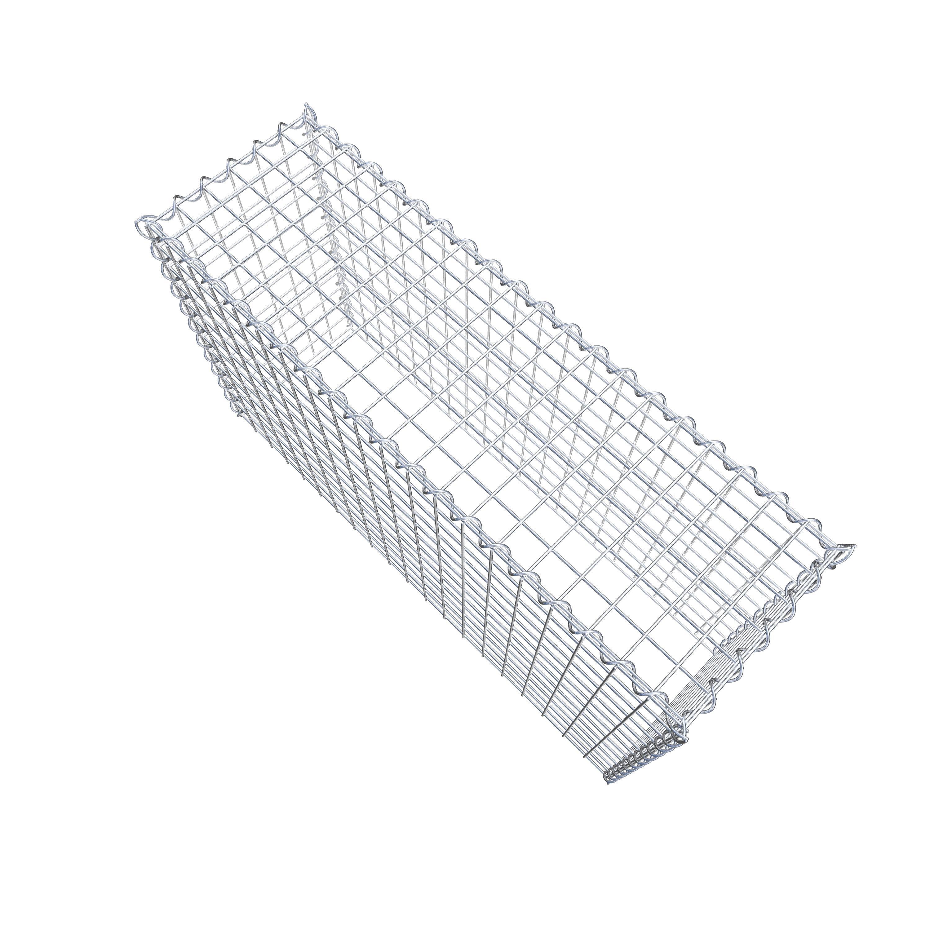 Gavión adulto tipo 3 100 cm x 60 cm x 30 cm (largo x alto x profundidad), tamaño de malla 5 cm x 5 cm, espiral
