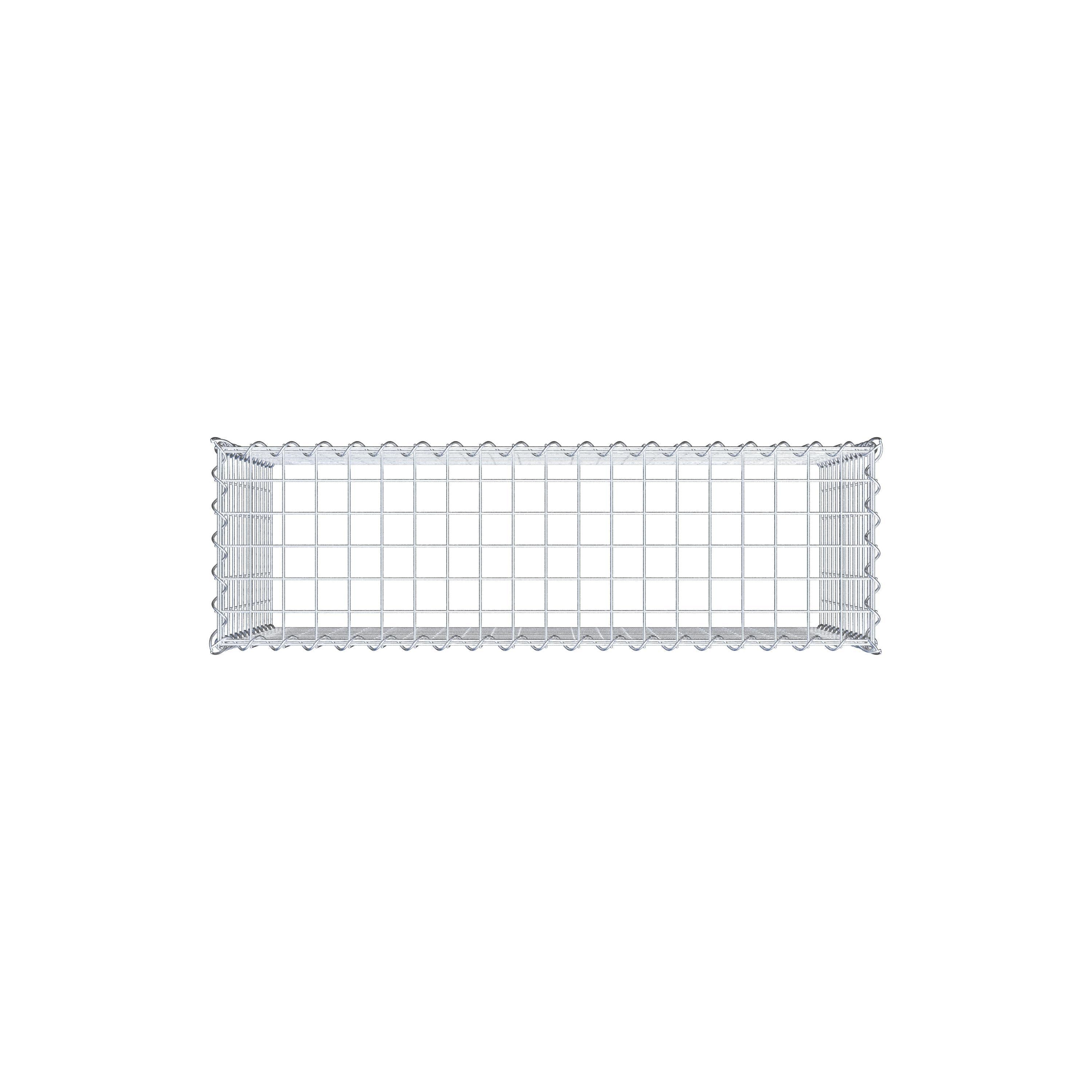 Gavión adulto tipo 3 100 cm x 60 cm x 30 cm (largo x alto x profundidad), tamaño de malla 5 cm x 5 cm, espiral