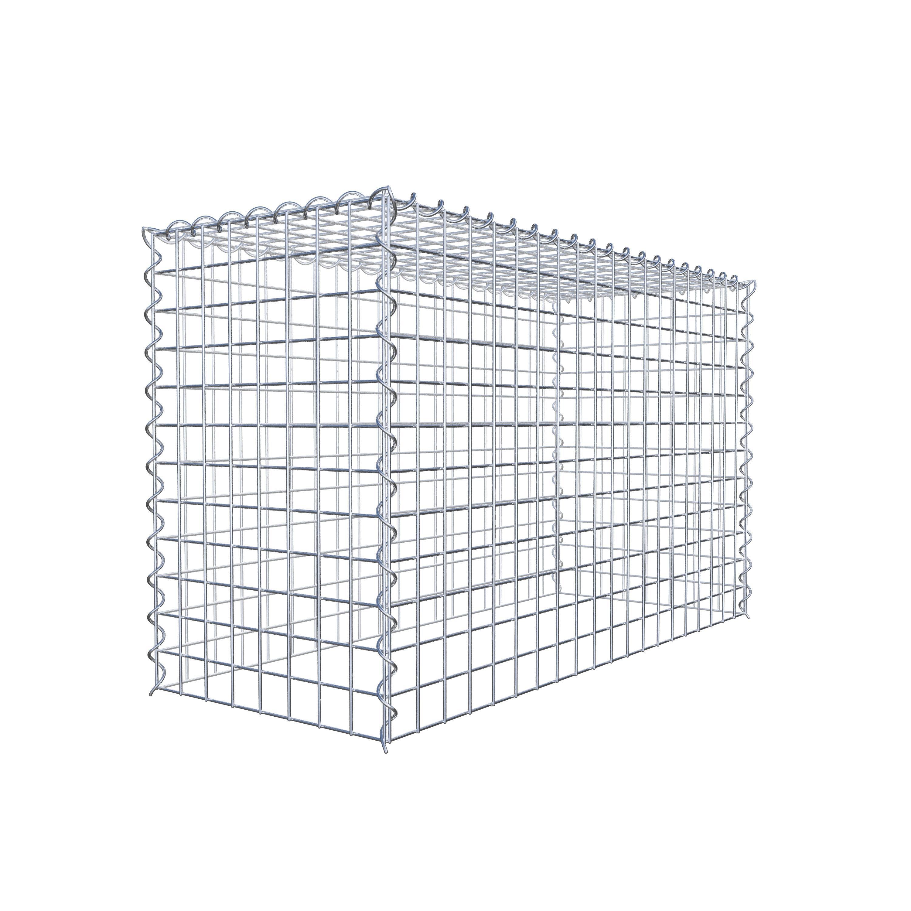 Gavión complementario tipo 3 100 cm x 60 cm x 40 cm (L x A x P), malla 5 cm x 5 cm, espiral