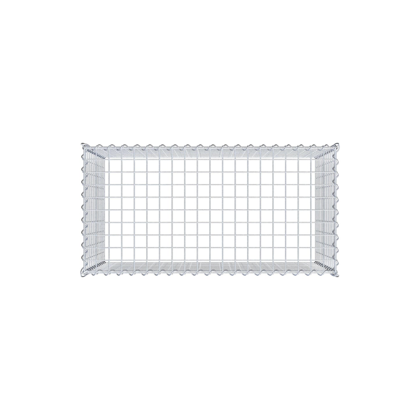 Add-on schanskorf type 3 100 cm x 60 cm x 50 cm (L x H x D), maaswijdte 5 cm x 5 cm, spiraalvormig