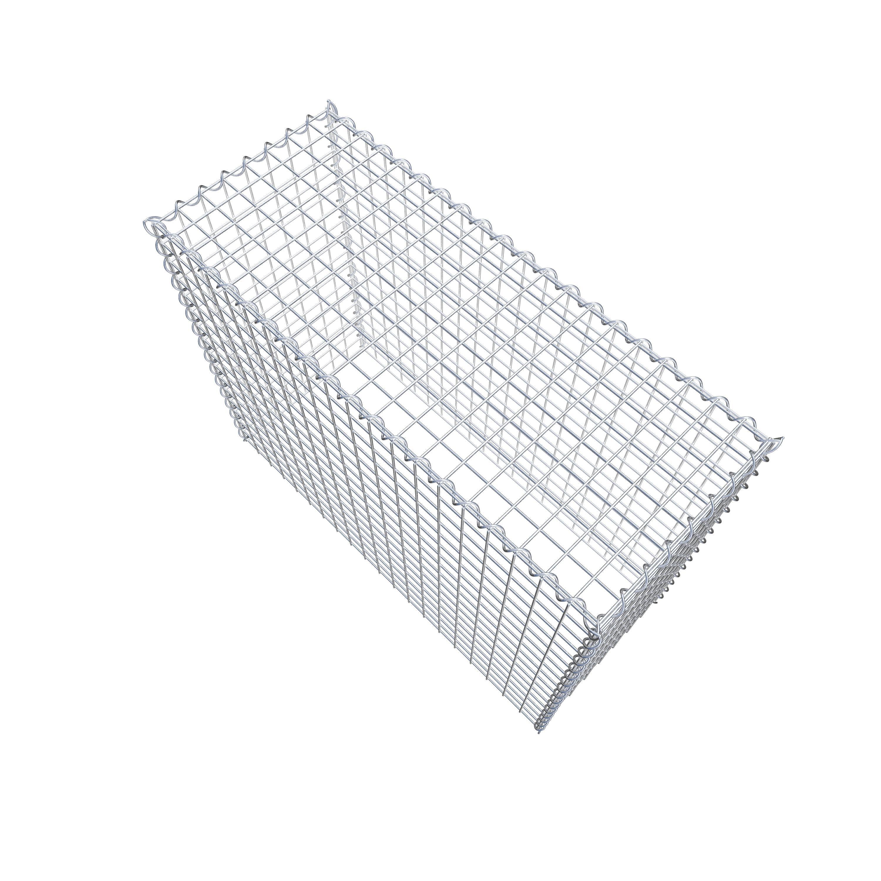 Extra gabion typ 3 100 cm x 80 cm x 40 cm (L x H x D), maskstorlek 5 cm x 5 cm, spiral