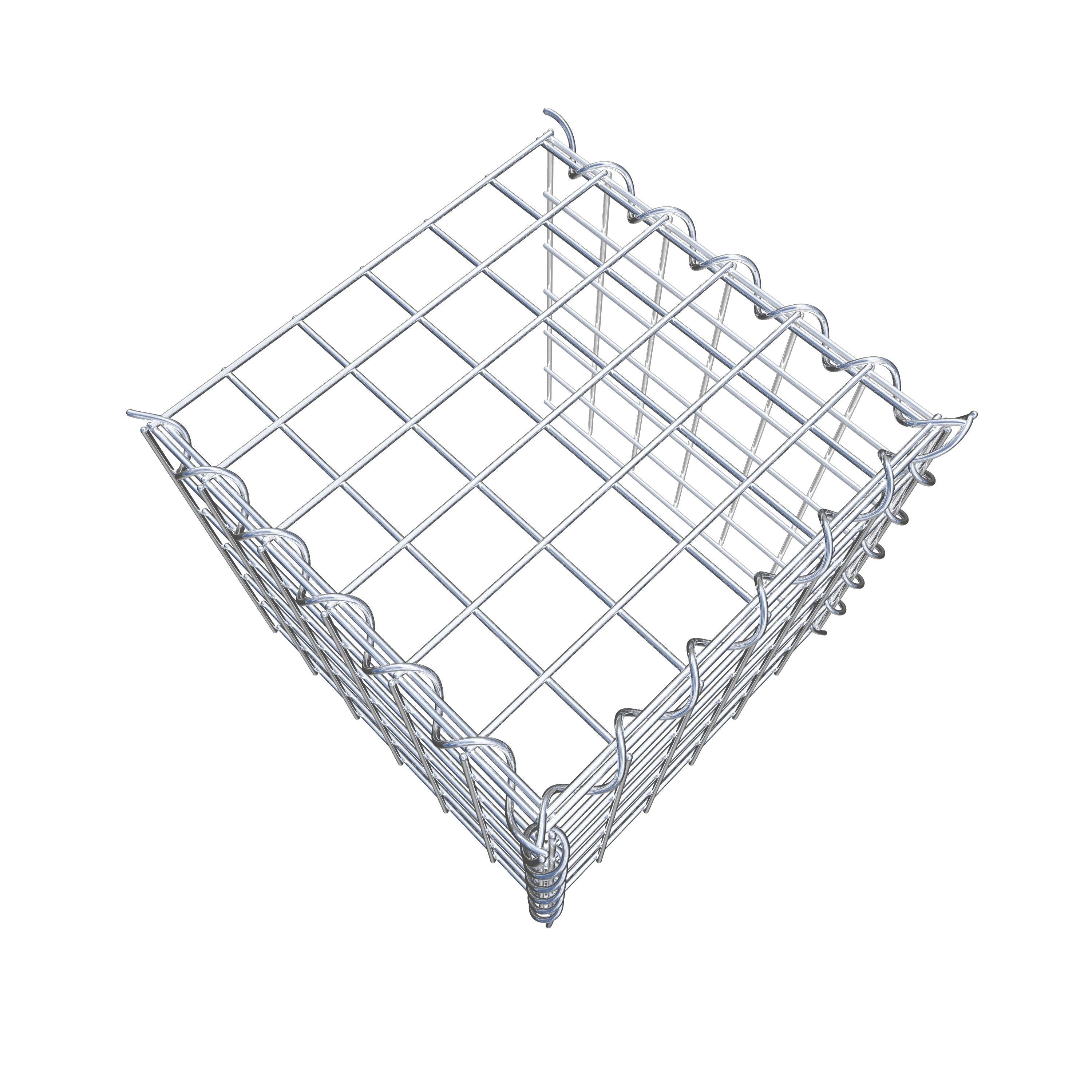 Gabion rapporté type 4 30 cm x 30 cm x 30 cm (L x H x P), maille 5 cm x 5 cm, spirale