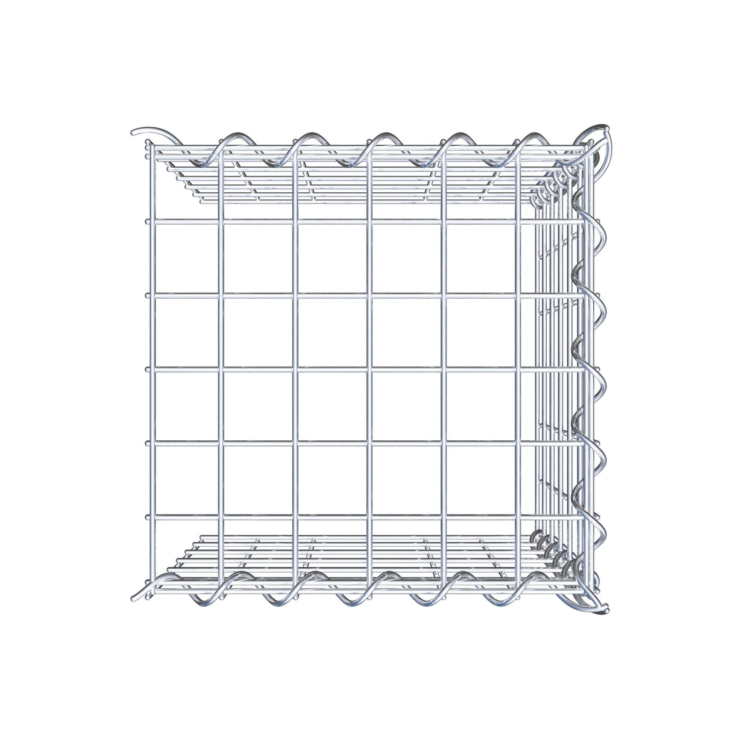 Gabion rapporté type 4 30 cm x 30 cm x 30 cm (L x H x P), maille 5 cm x 5 cm, spirale
