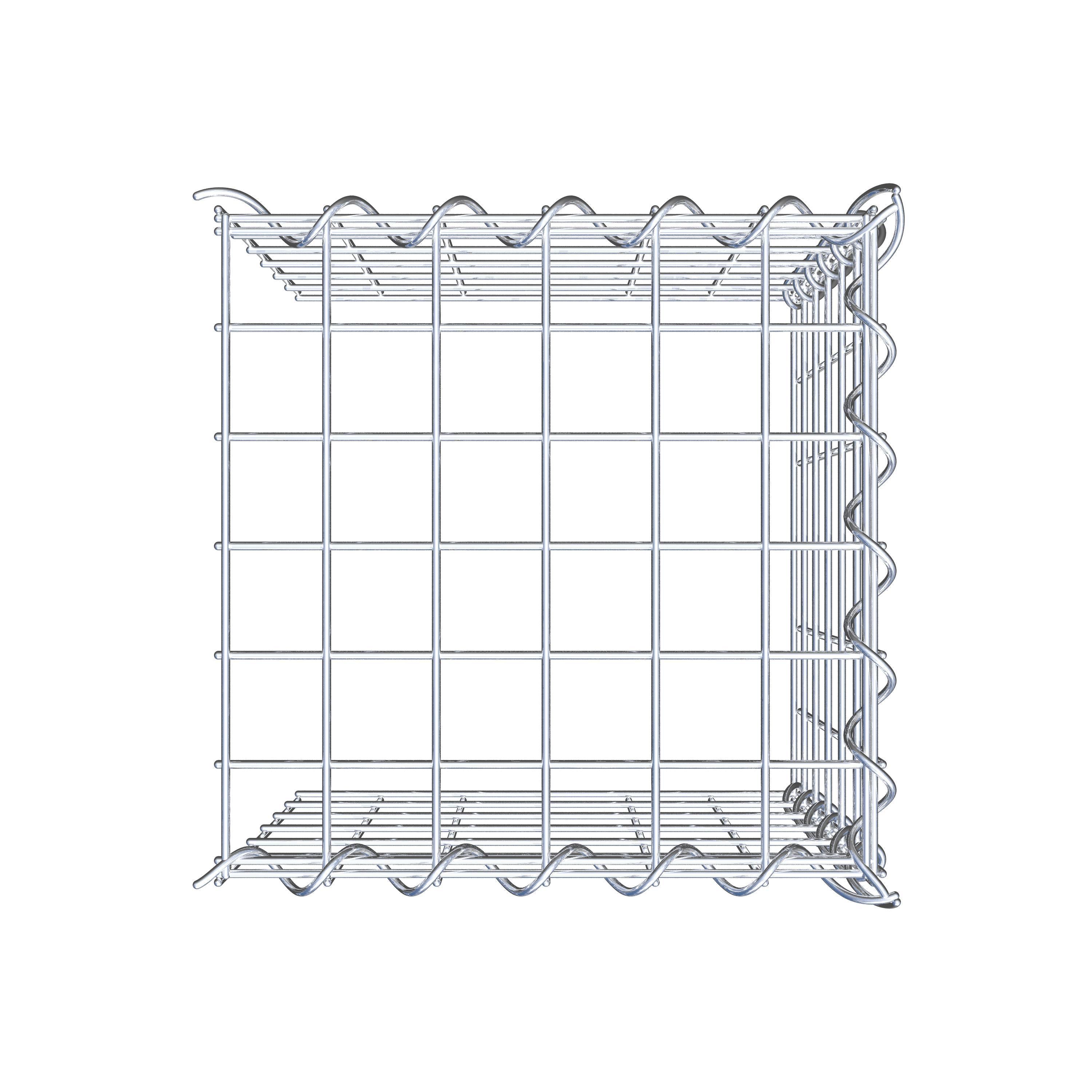 Gabion rapporté type 4 30 cm x 30 cm x 30 cm (L x H x P), maille 5 cm x 5 cm, spirale