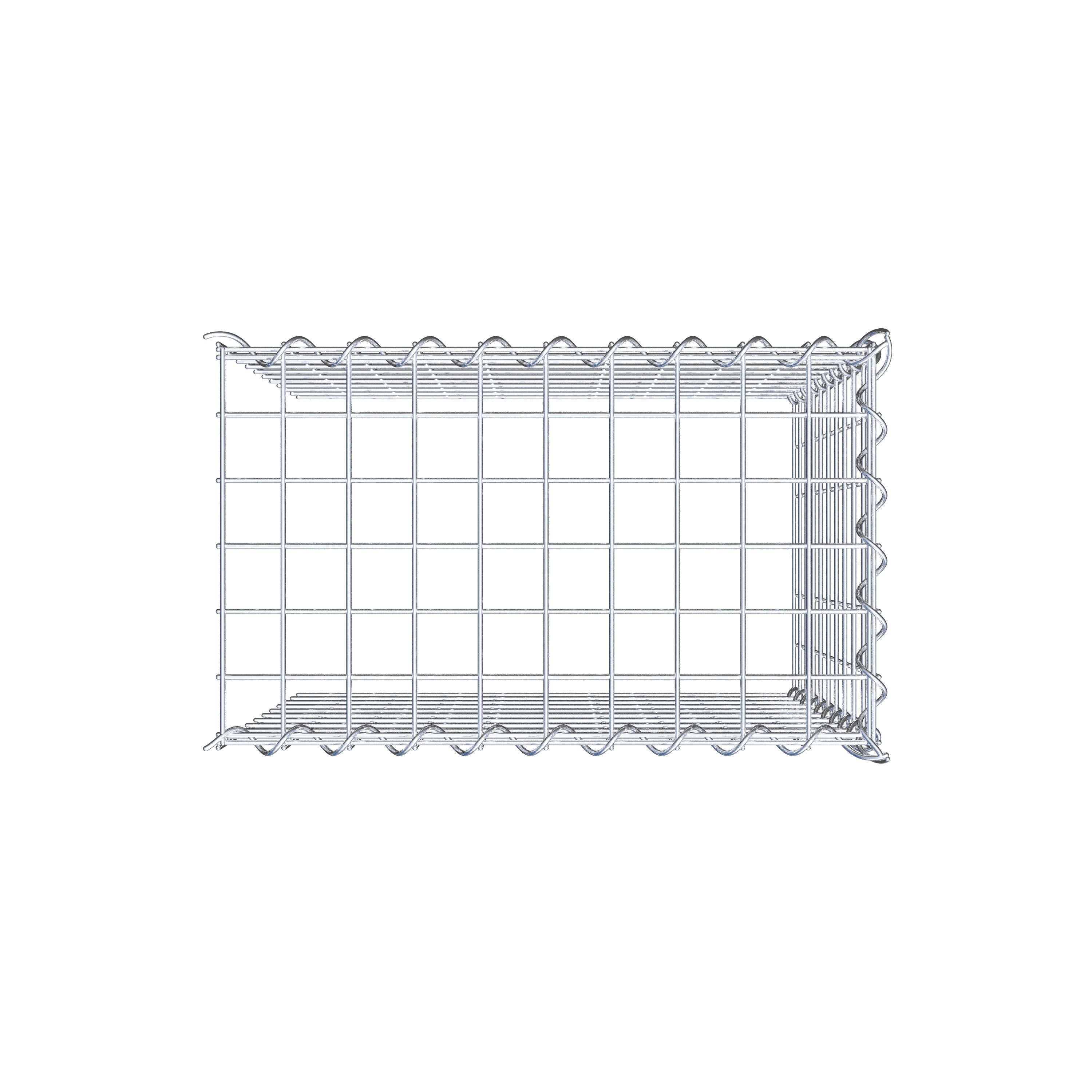 Grown-on gabion type 4 50 cm x 50 cm x 30 cm (L x H x D), mesh size 5 cm x 5 cm, spiral