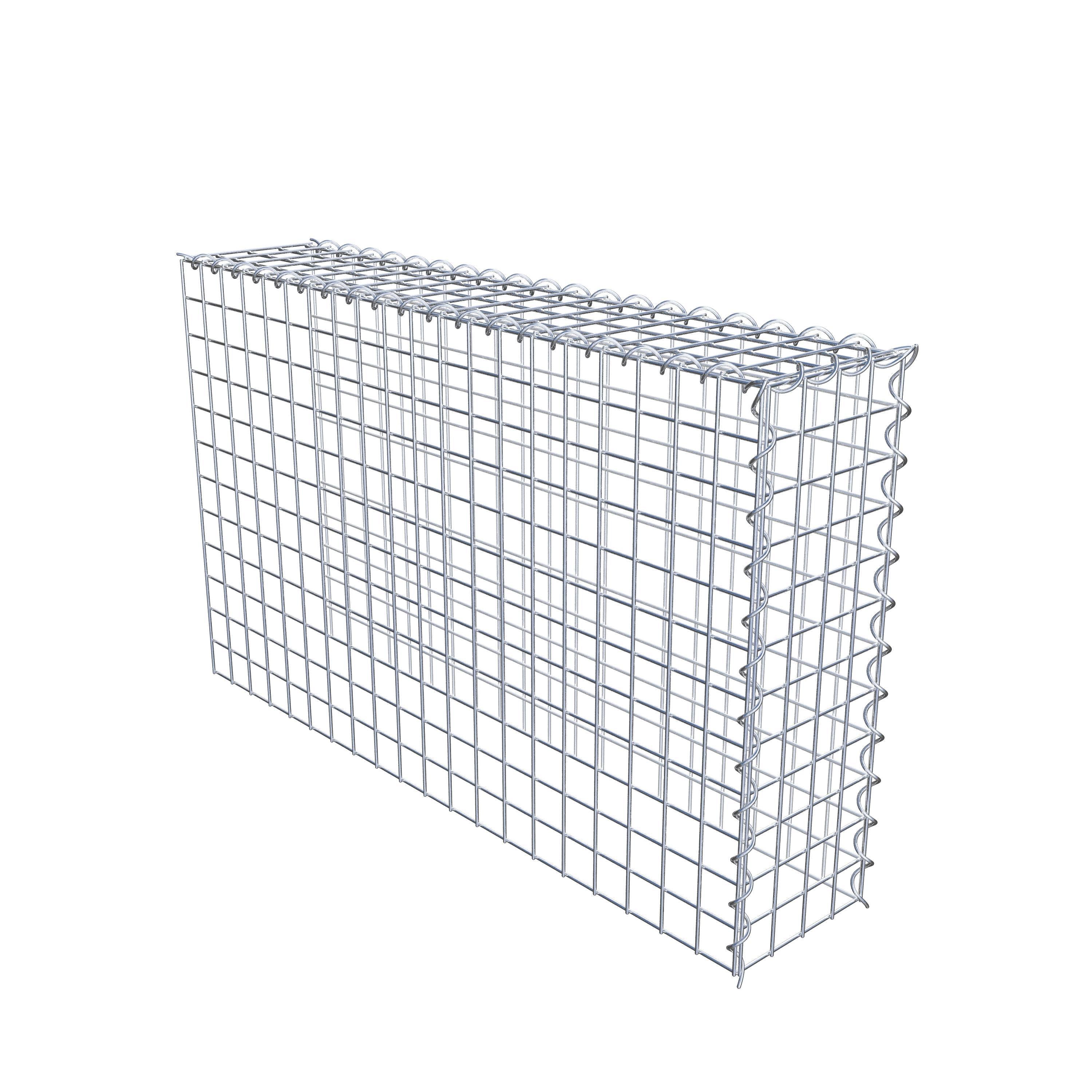 Add-on schanskorf type 4 100 cm x 60 cm x 20 cm (L x H x D), maaswijdte 5 cm x 5 cm, spiraalvormig