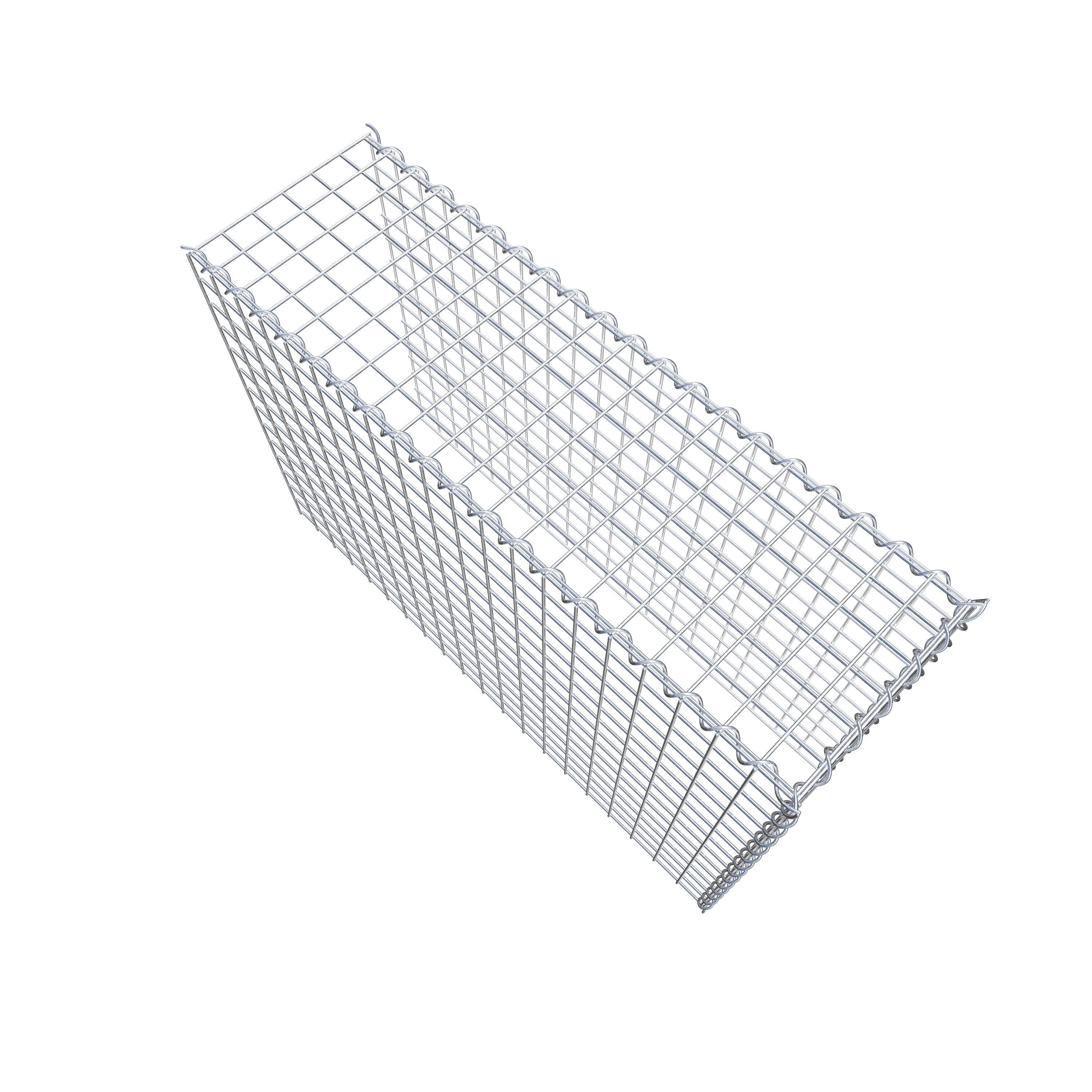 Gabion rapporté type 4 100 cm x 70 cm x 30 cm (L x H x P), mailles 5 cm x 5 cm, spirale