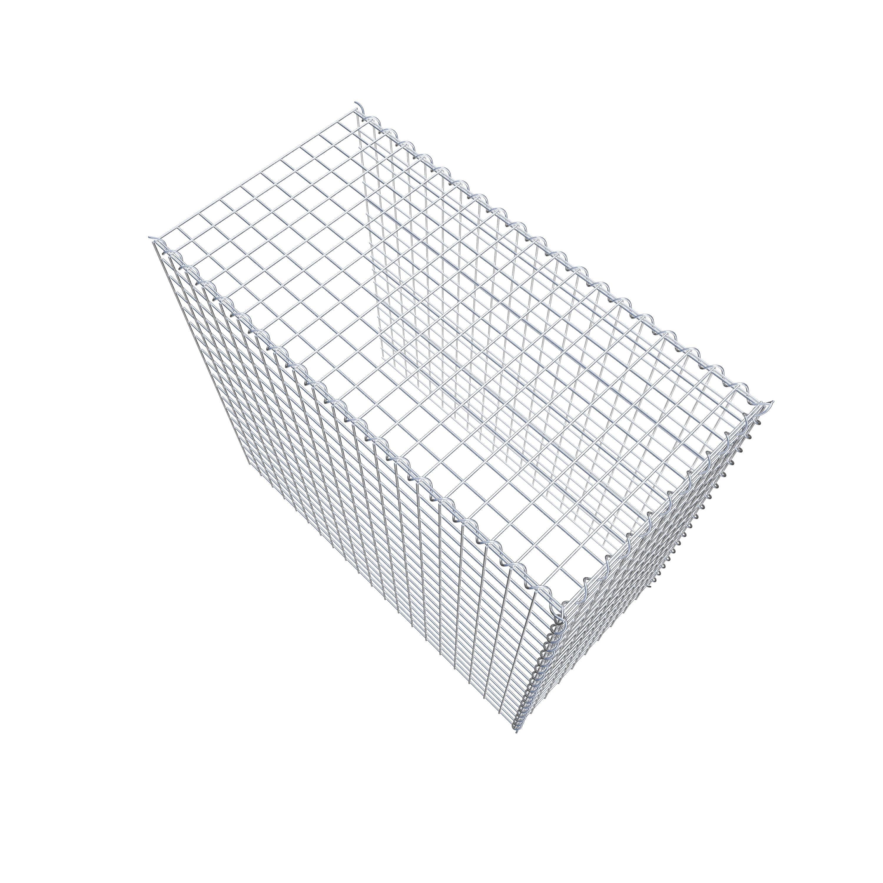 Add-on schanskorf type 4 100 cm x 90 cm x 50 cm (L x H x D), maaswijdte 5 cm x 5 cm, spiraalvormig