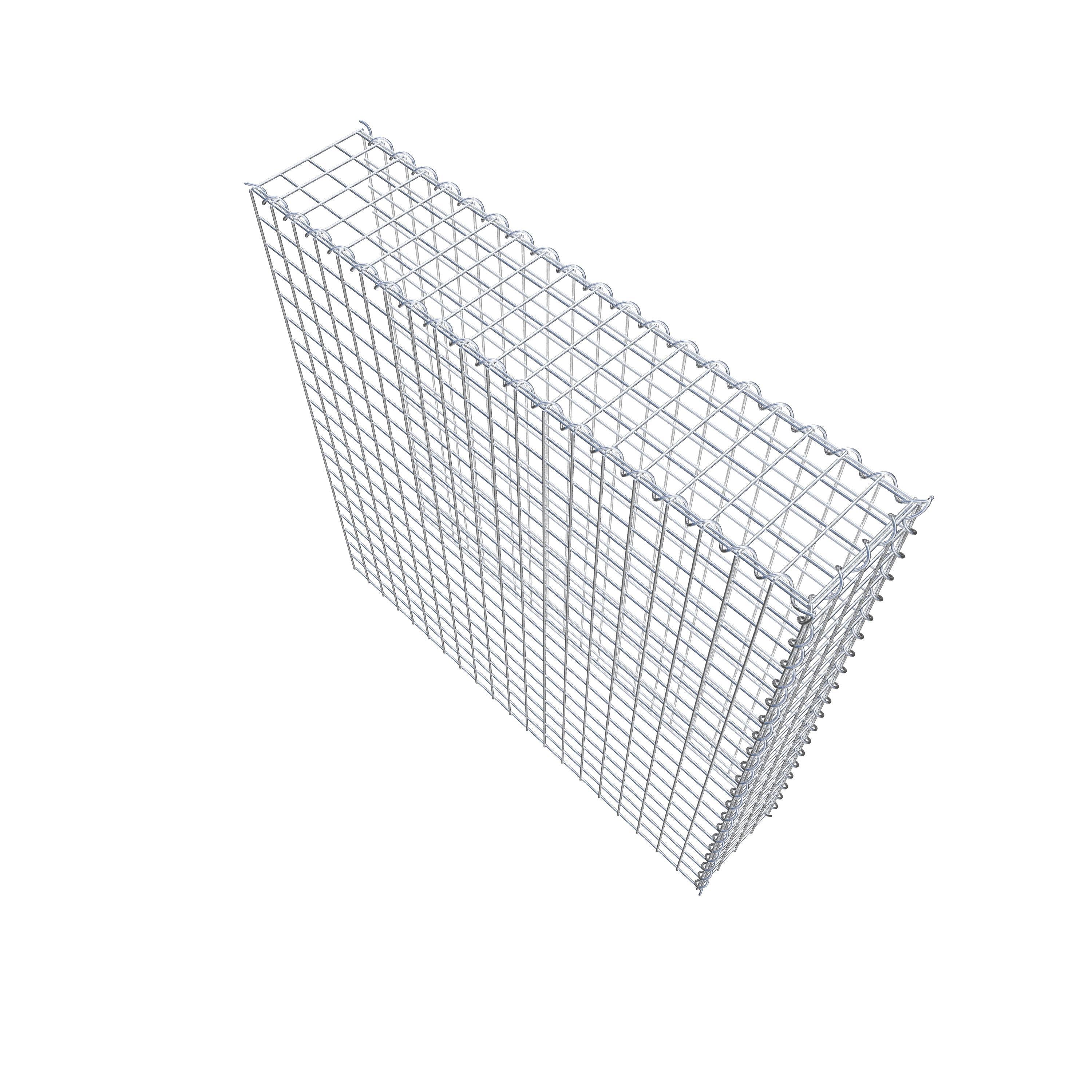 Add-on schanskorf type 4 100 cm x 100 cm x 20 cm (L x H x D), maaswijdte 5 cm x 5 cm, spiraalvormig