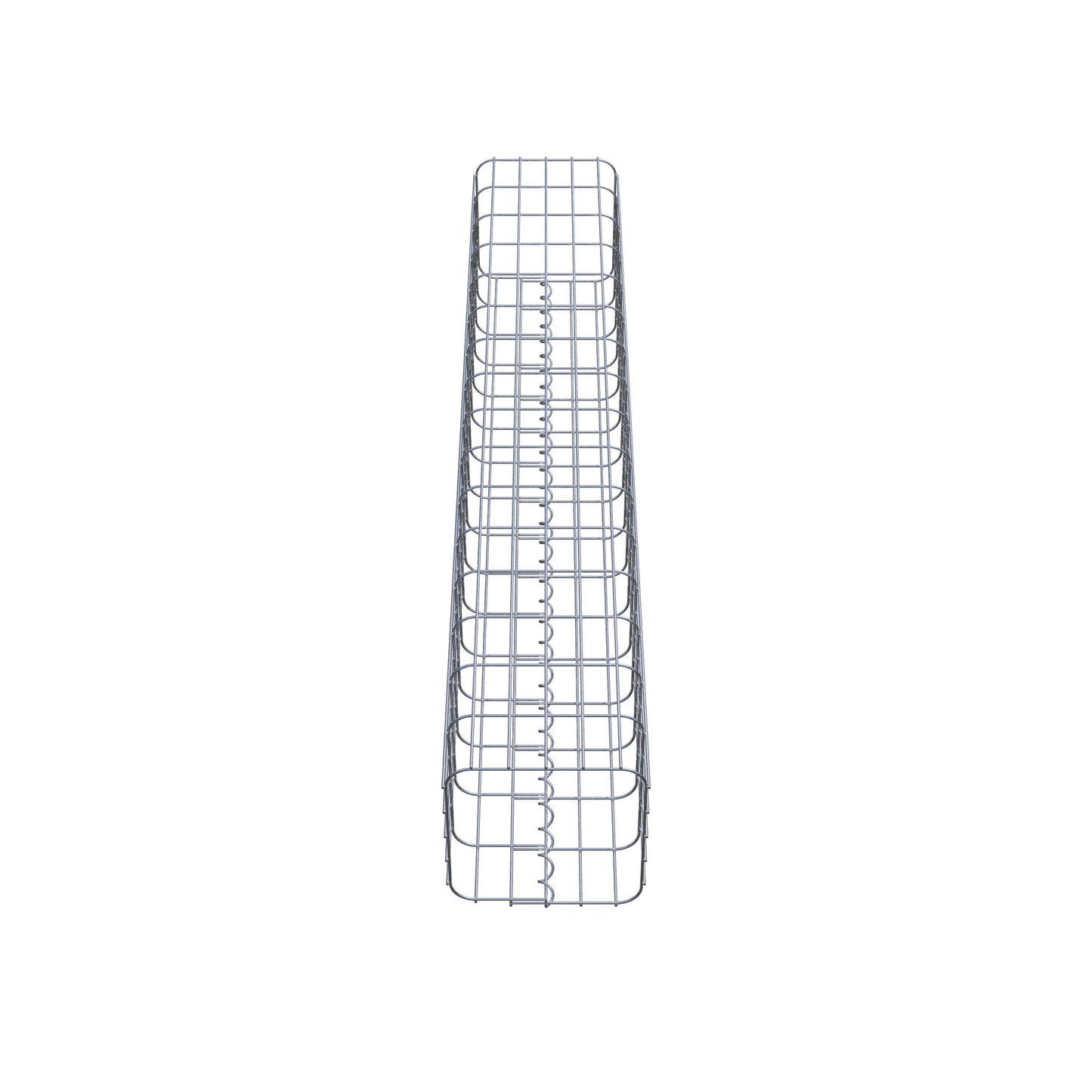 Colonne de gabion carrée 27 cm x 27 cm, 160 cm de hauteur, MW 5 cm x 10 cm
