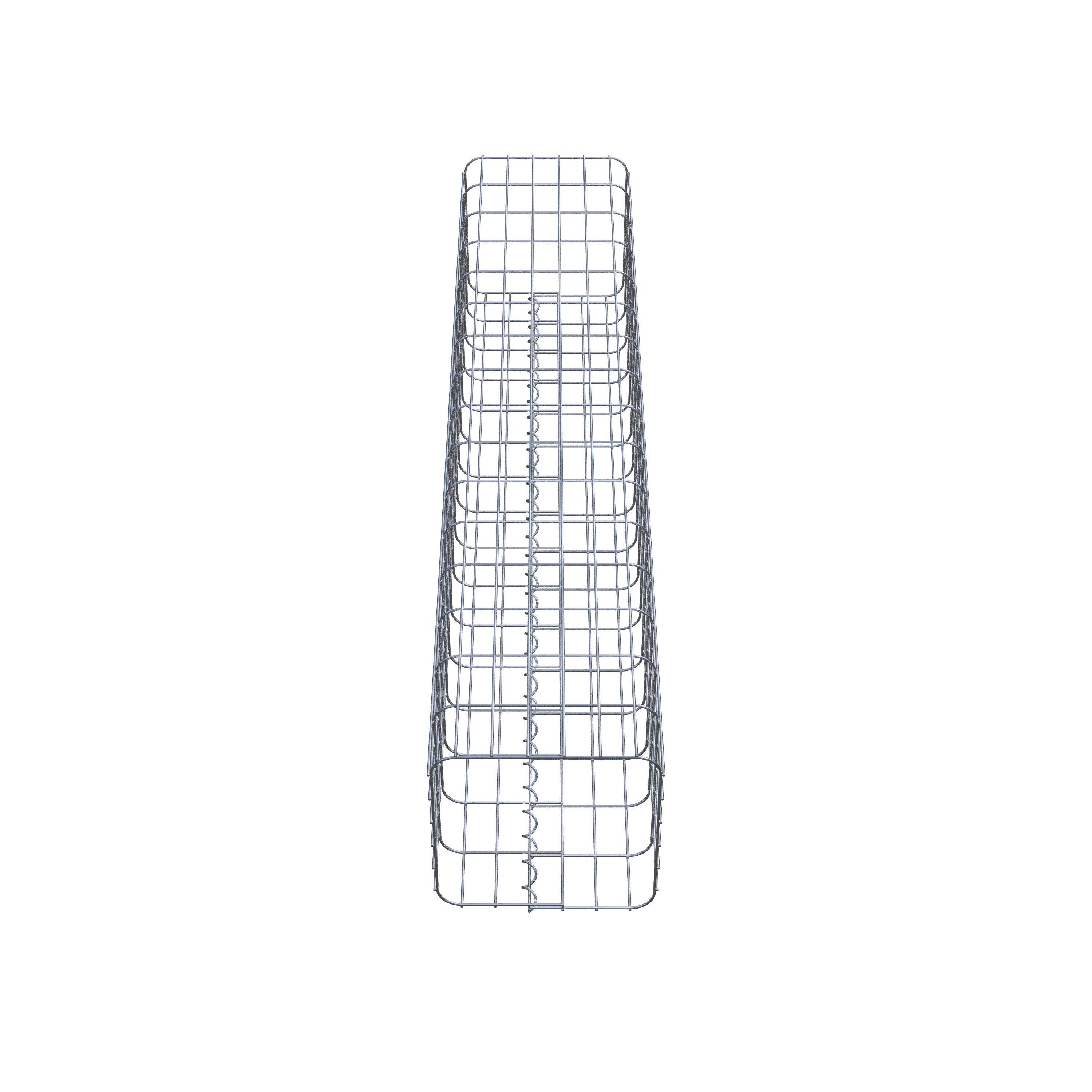 Colonne de gabion carrée 32 cm x 32 cm, 160 cm de hauteur, MW 5 cm x 10 cm