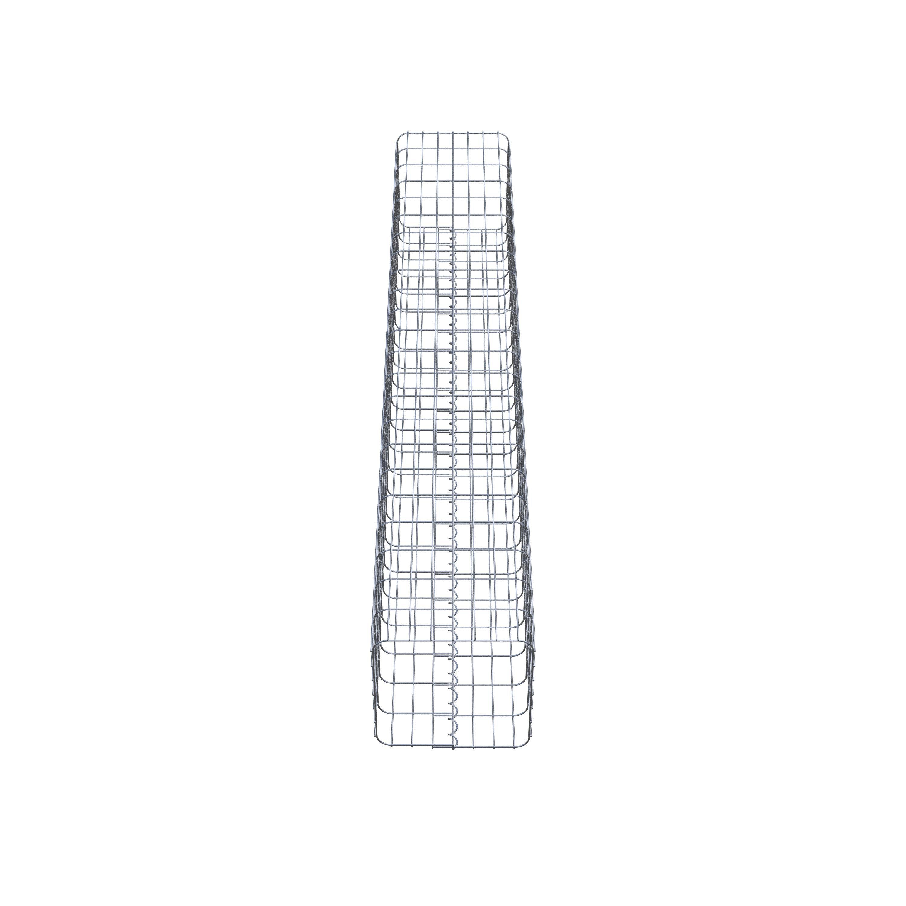 Gabion column square 37 cm x 37 cm, 230 cm height, MW 5 cm x 10 cm