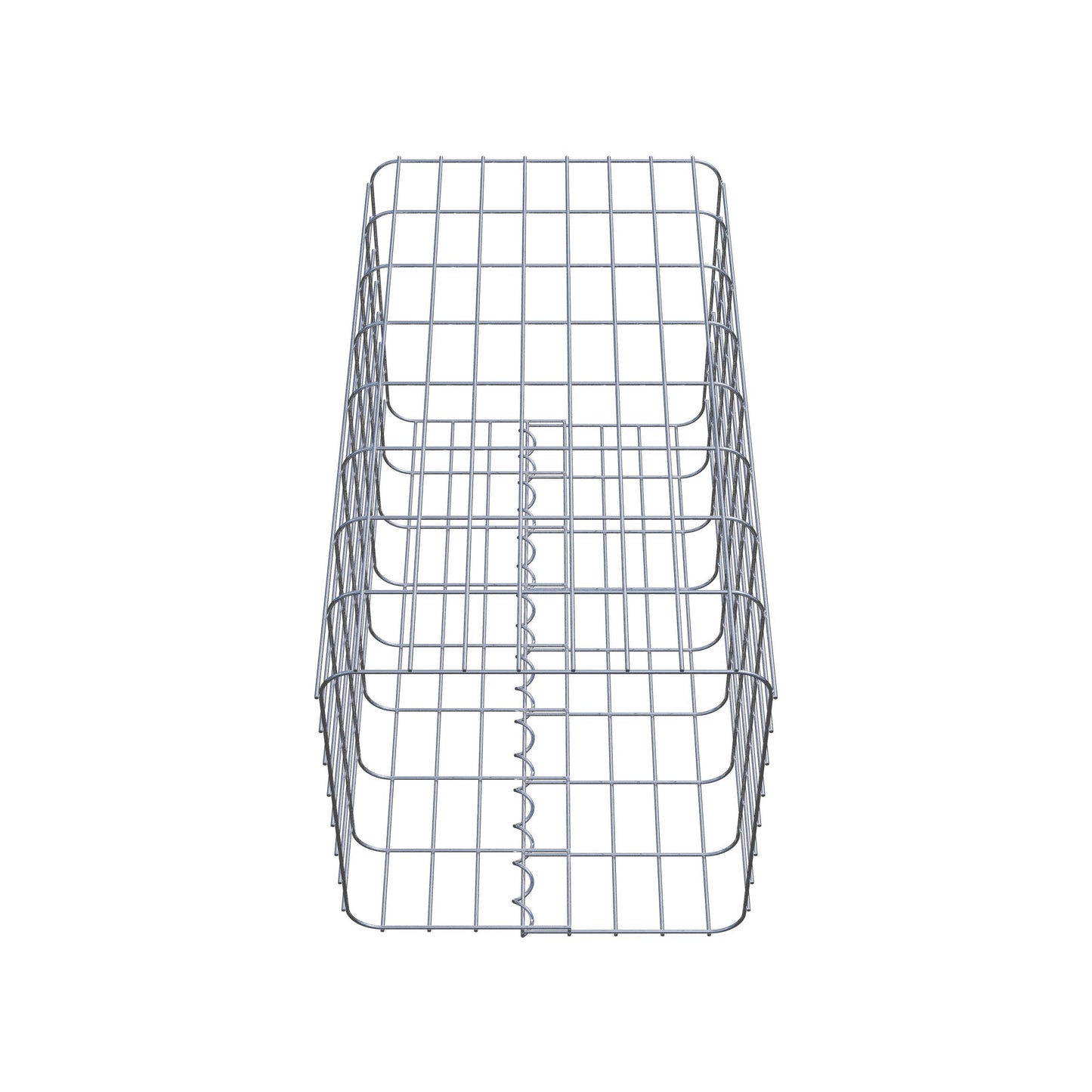 Colonne de gabion carrée 42 cm x 42 cm, 80 cm de hauteur, MW 5 cm x 10 cm