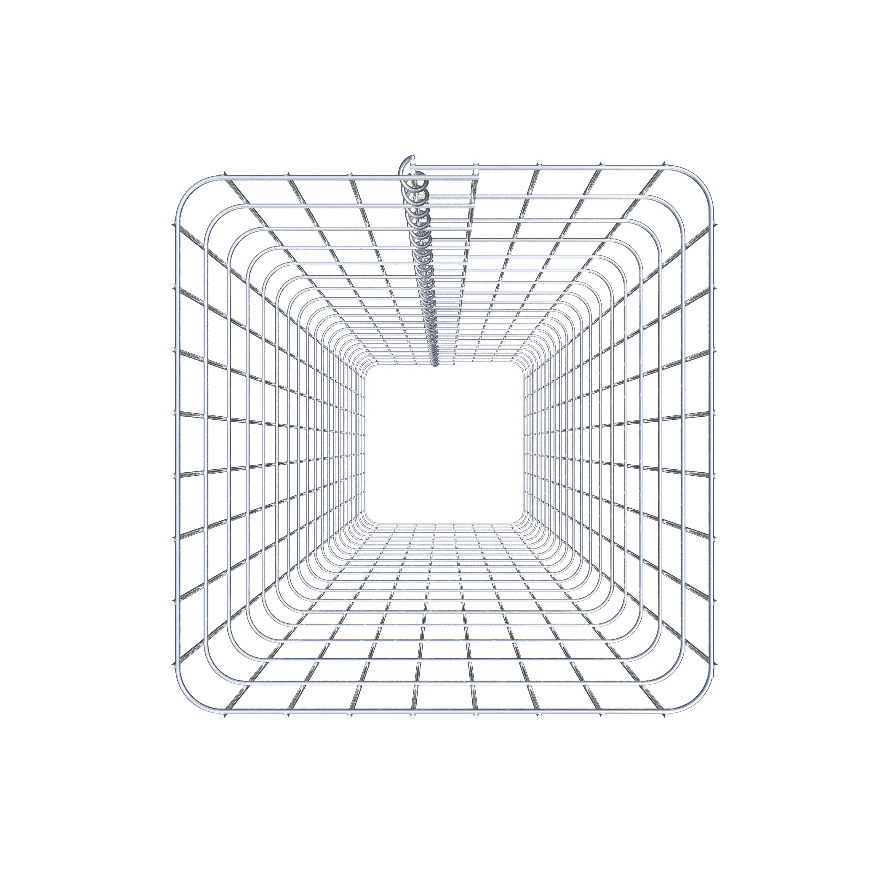 Gabionensäule eckig 42 cm x 42 cm, 200 cm Höhe, MW 5 cm x 10 cm