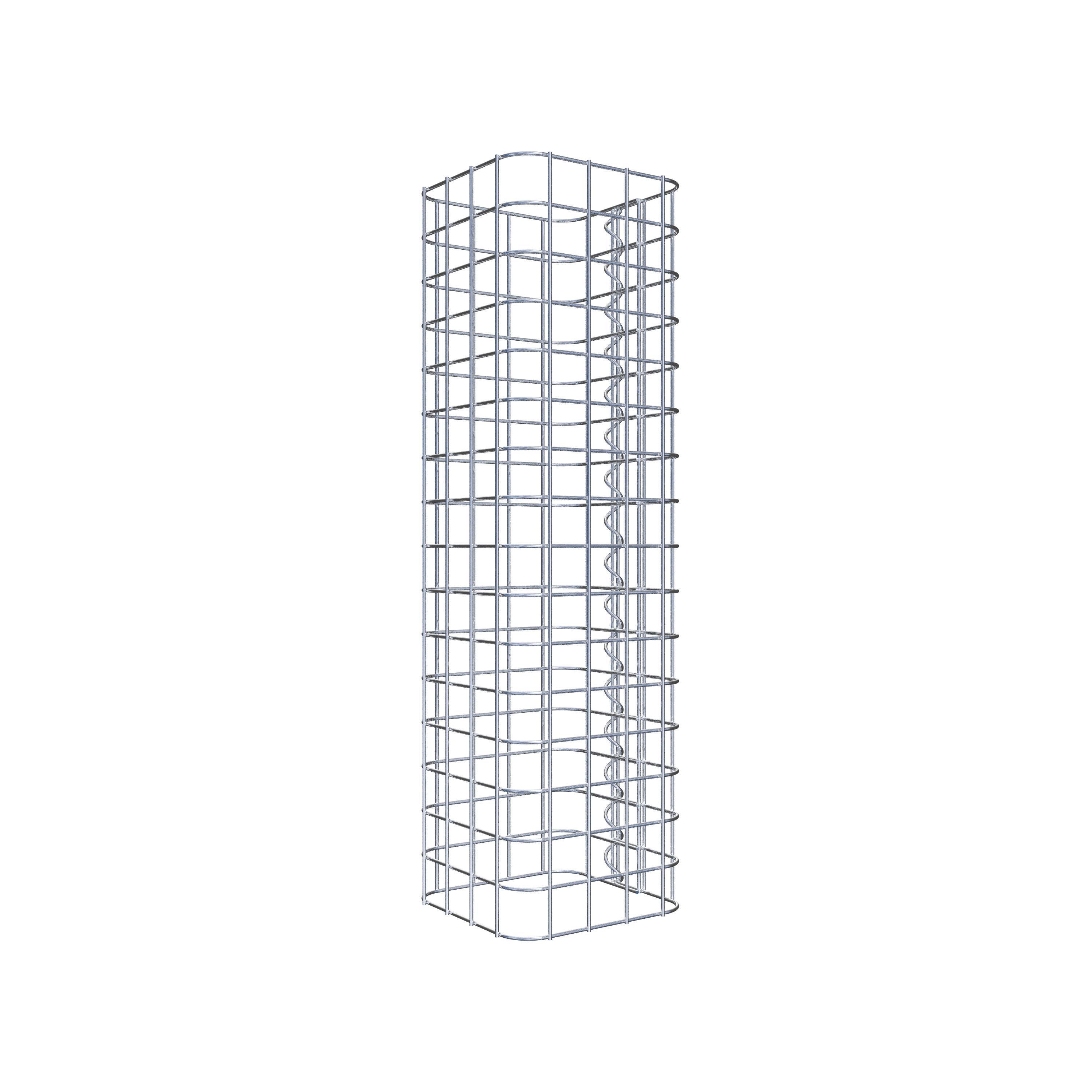 Gabionensäule eckig 22 cm x 22 cm, 80 cm Höhe, MW 5 cm x 5 cm