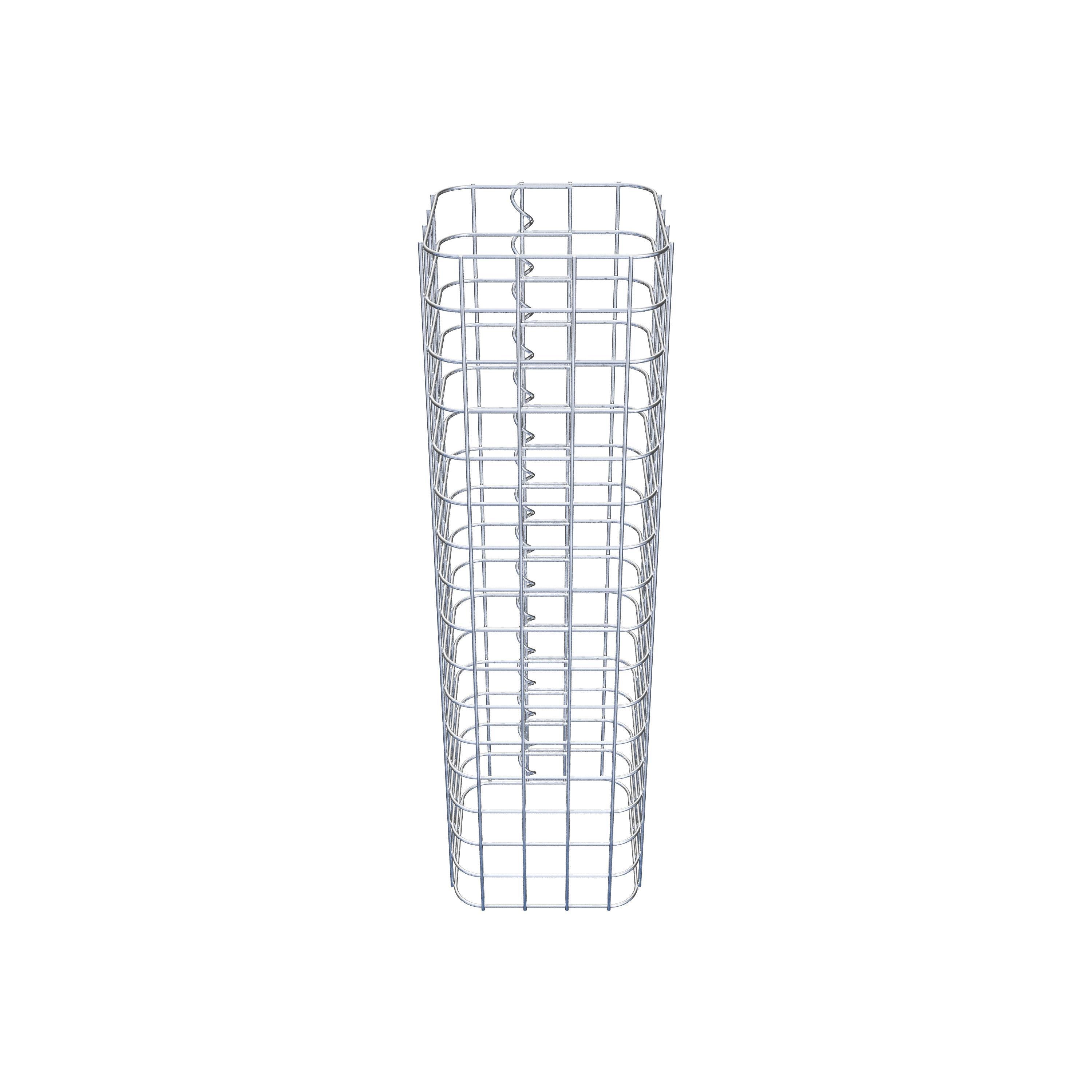 Gabionensäule eckig 22 cm x 22 cm, 80 cm Höhe, MW 5 cm x 5 cm