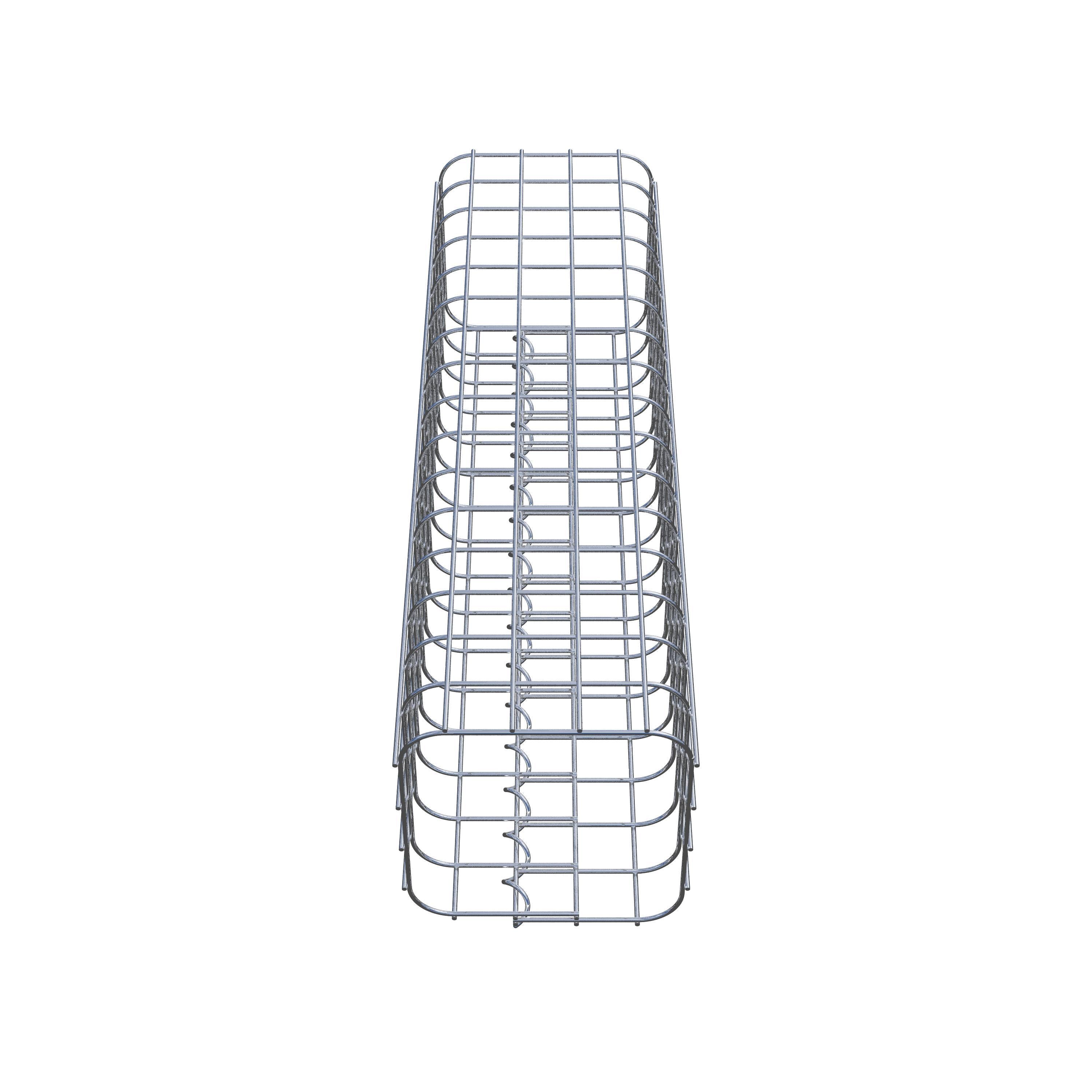 Gabionensäule eckig 22 cm x 22 cm, 80 cm Höhe, MW 5 cm x 5 cm