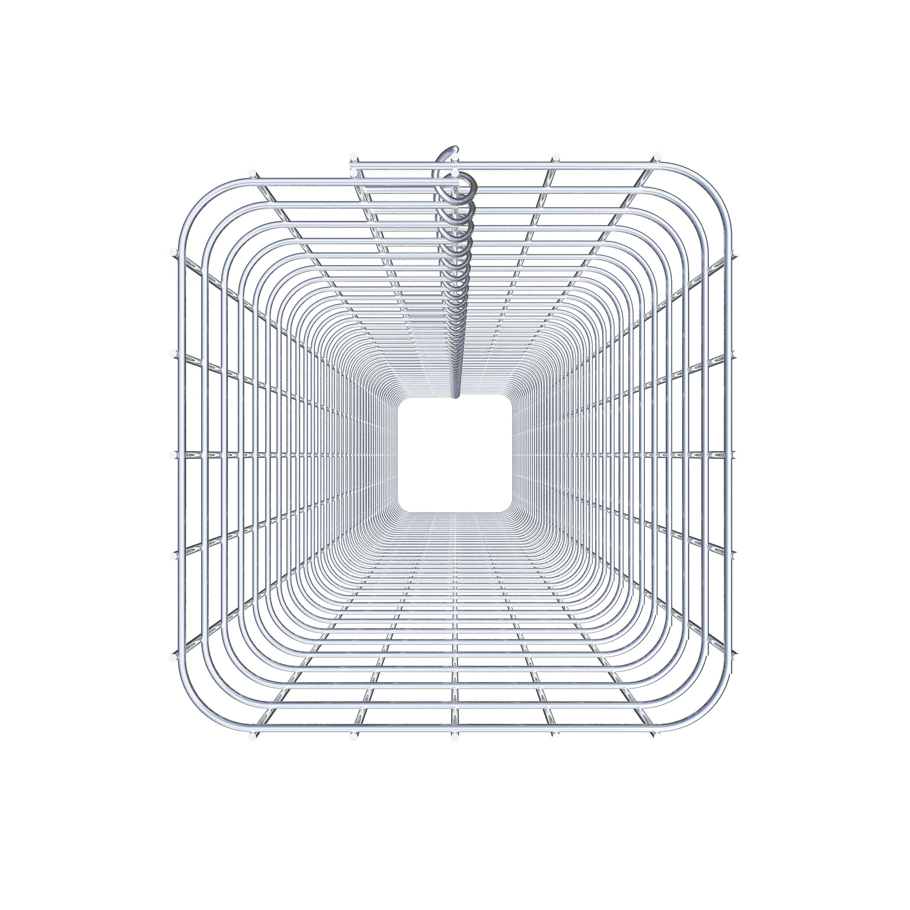 Gabionensäule eckig 27 cm x 27 cm, 200 cm Höhe, MW 5 cm x 5 cm