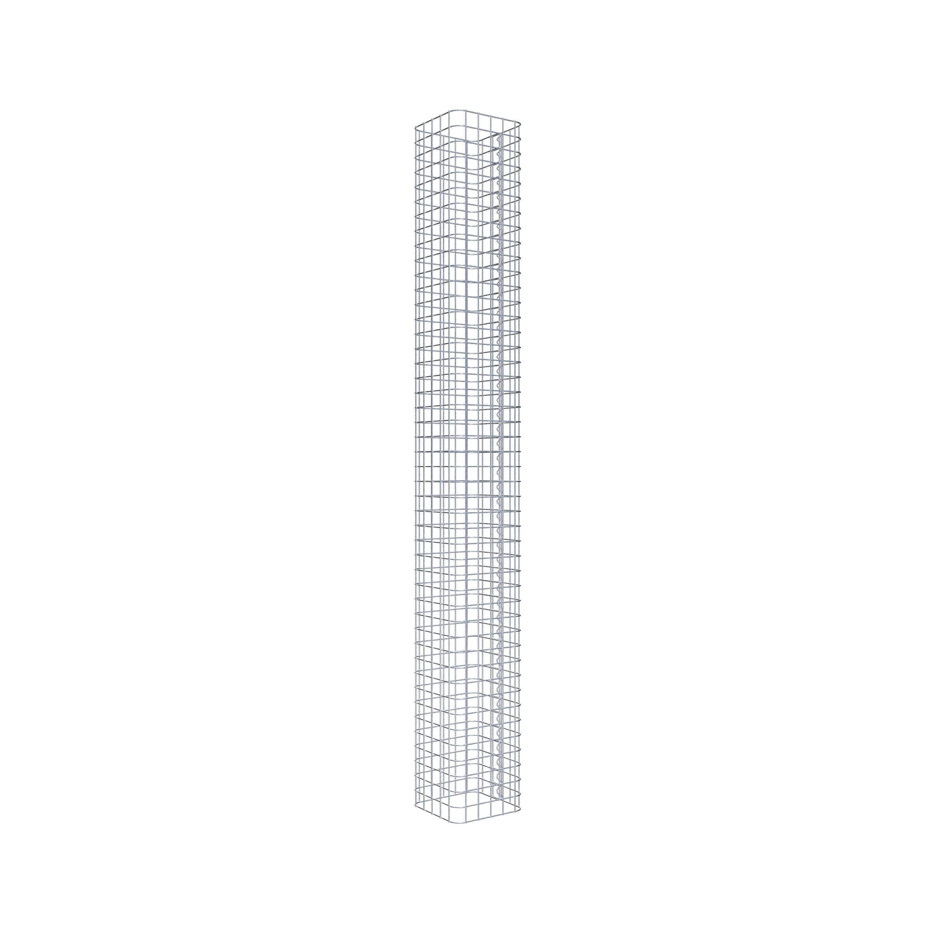 Gabion column square 27 cm x 27 cm, 230 cm high, MW 5 cm x 5 cm