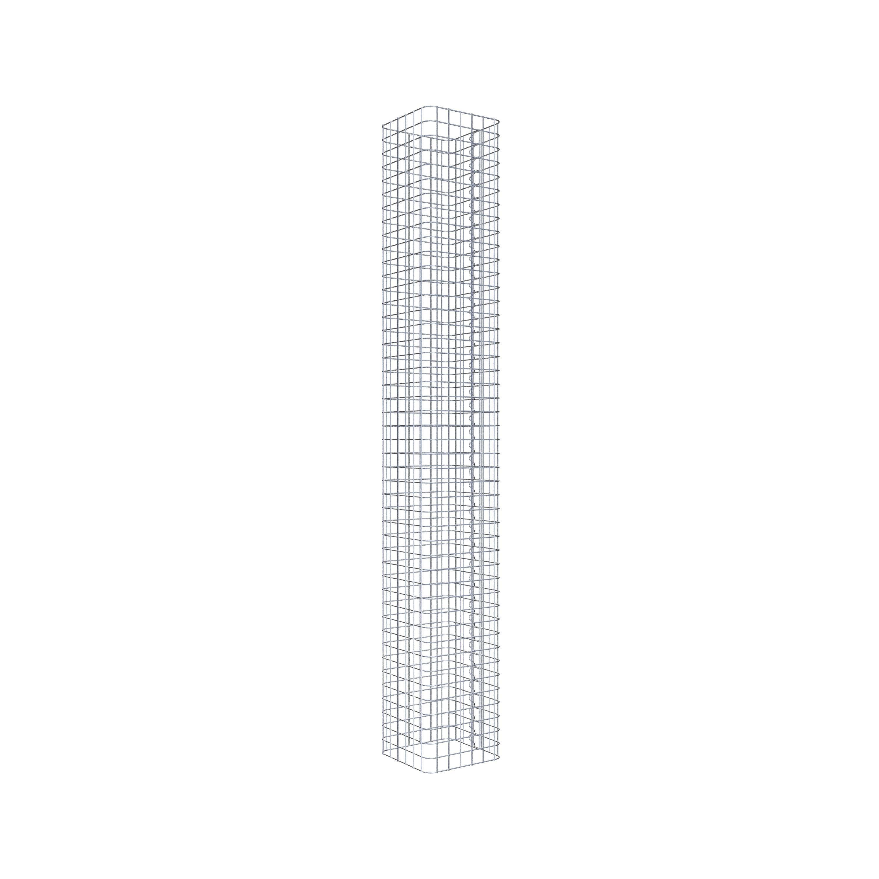 Gabion column square 32 cm x 32 cm, 230 cm height, MW 5 cm x 5 cm
