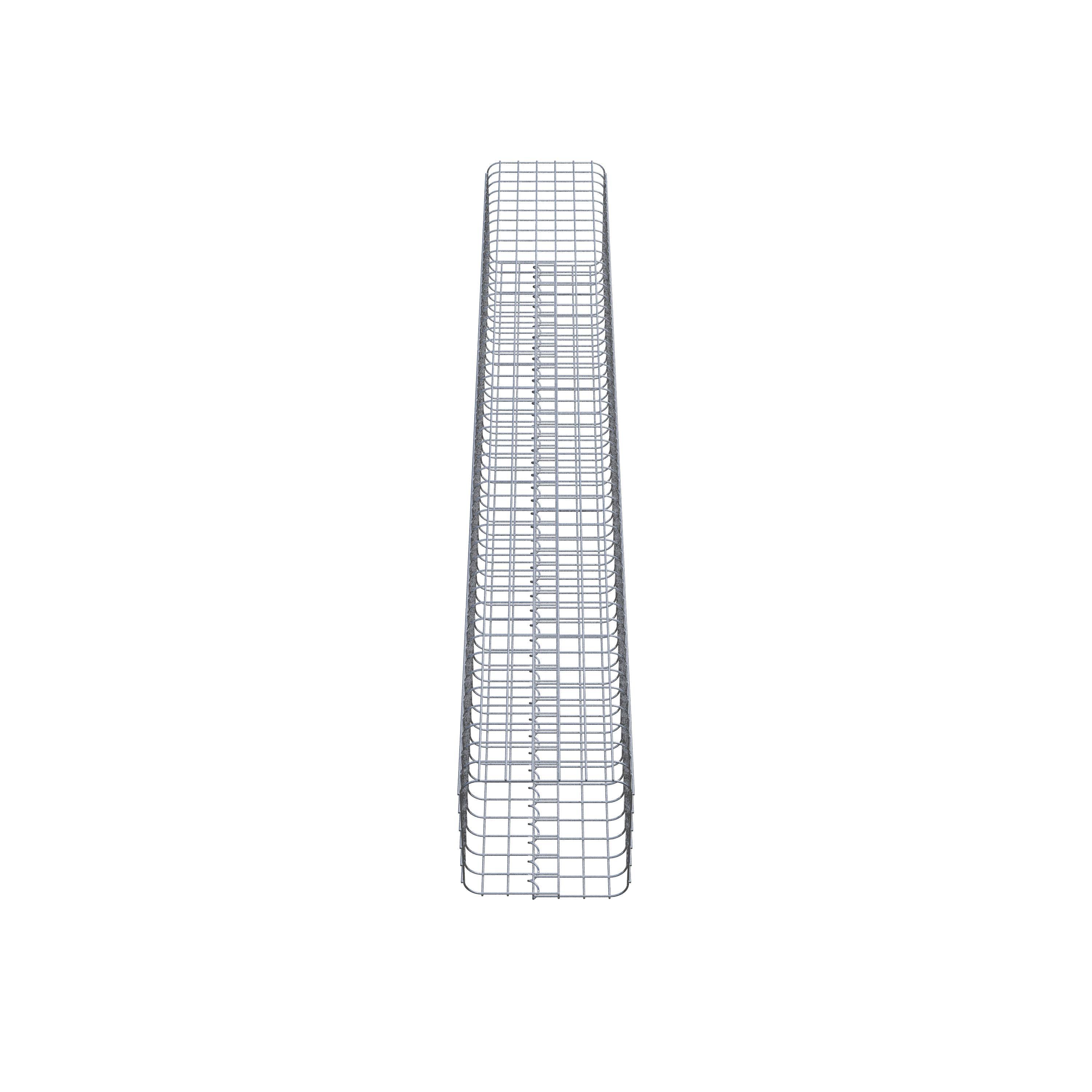 Gabion column square 32 cm x 32 cm, 230 cm height, MW 5 cm x 5 cm