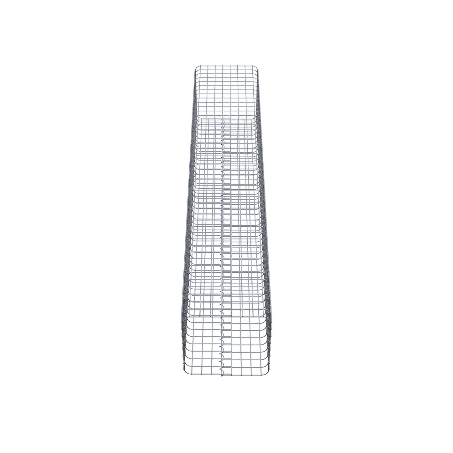 Colonne de gabion carrée 42 cm x 42 cm, 230 cm de hauteur, MW 5 cm x 5 cm