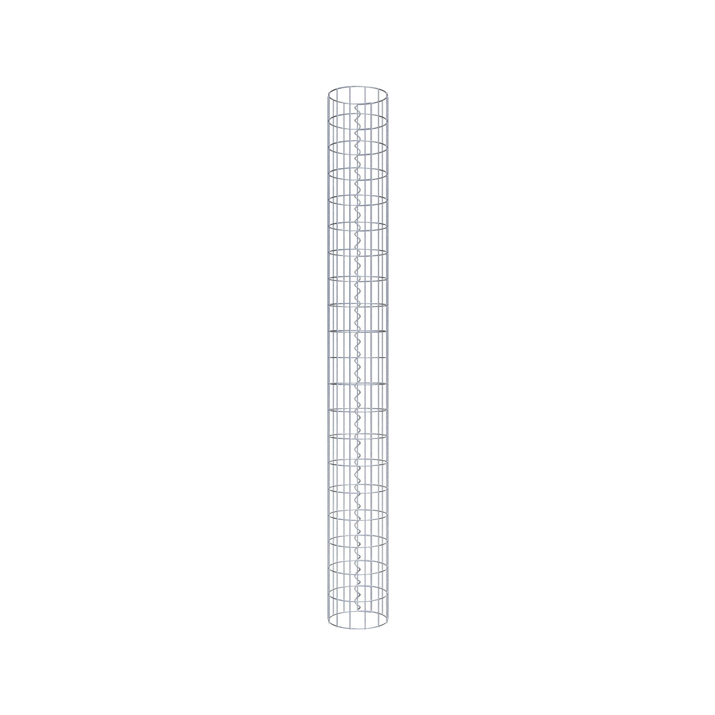 Gabionsøjle diameter 22 cm, MW 5 x 10 cm rund