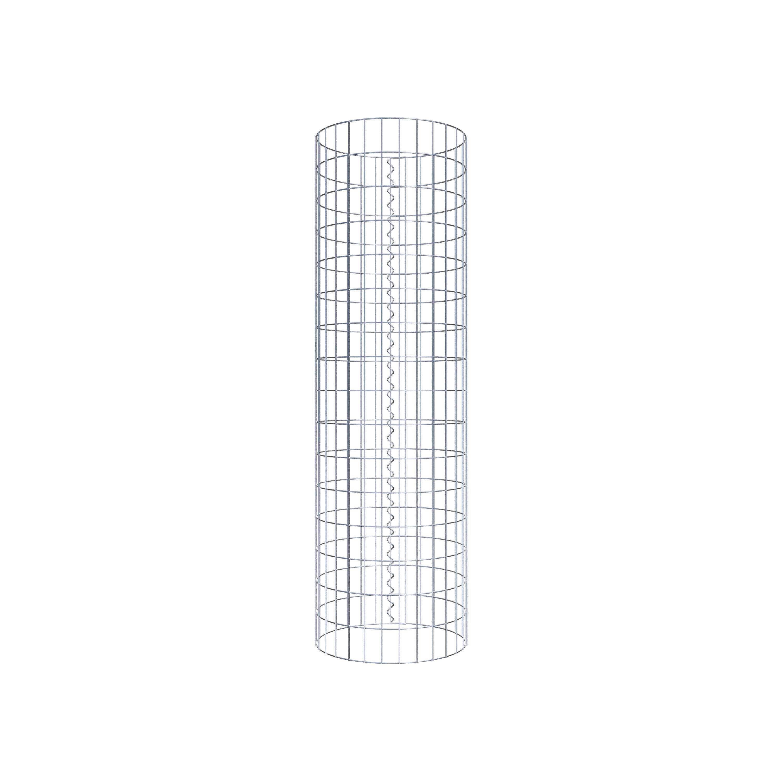 Gabionpelare rund 47 cm diameter, 160 cm höjd, maskstorlek 5 cm x 10 cm