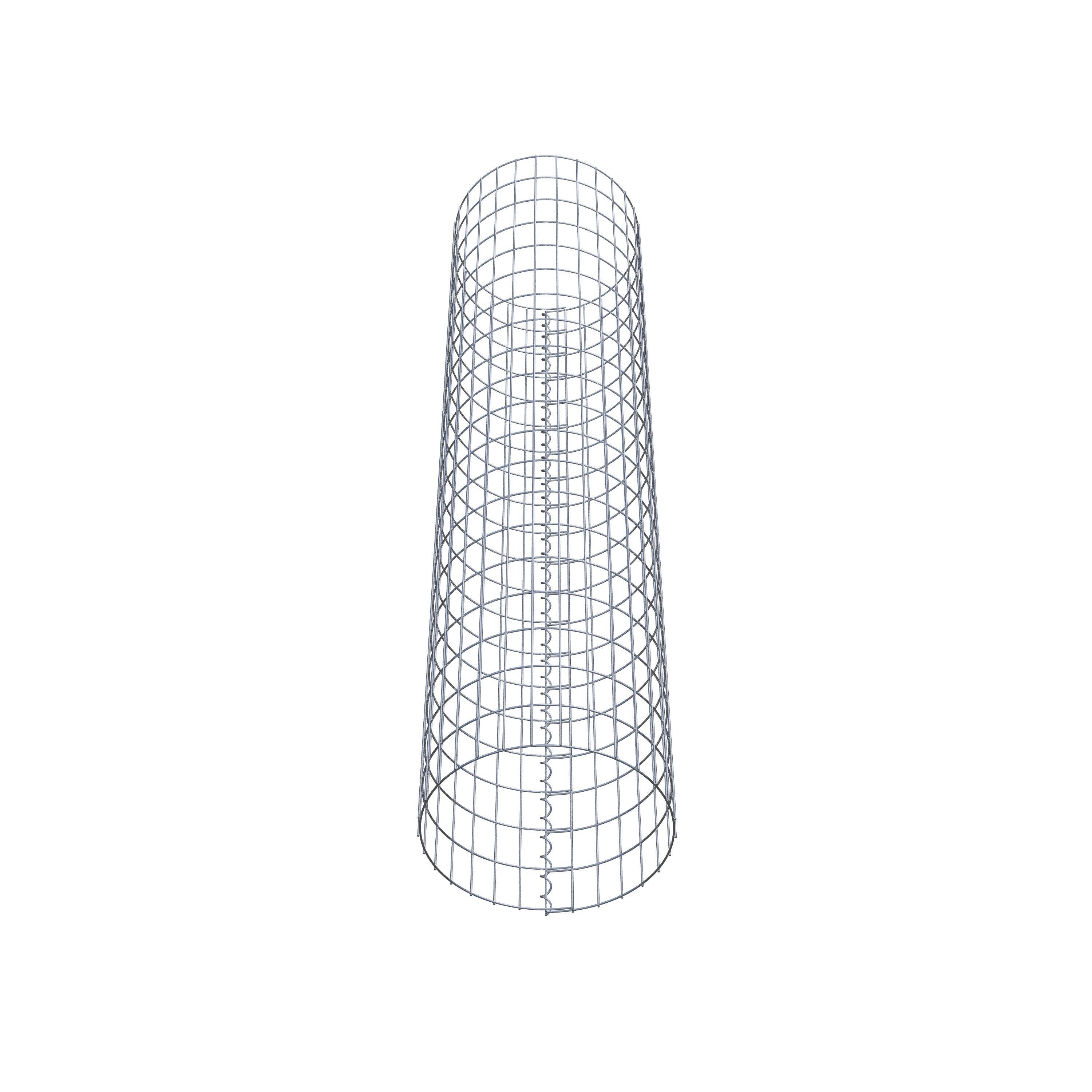 Gabionensäule rund 47 cm Durchmesser, 200 cm Höhe, Maschenweite 5 cm x 10 cm