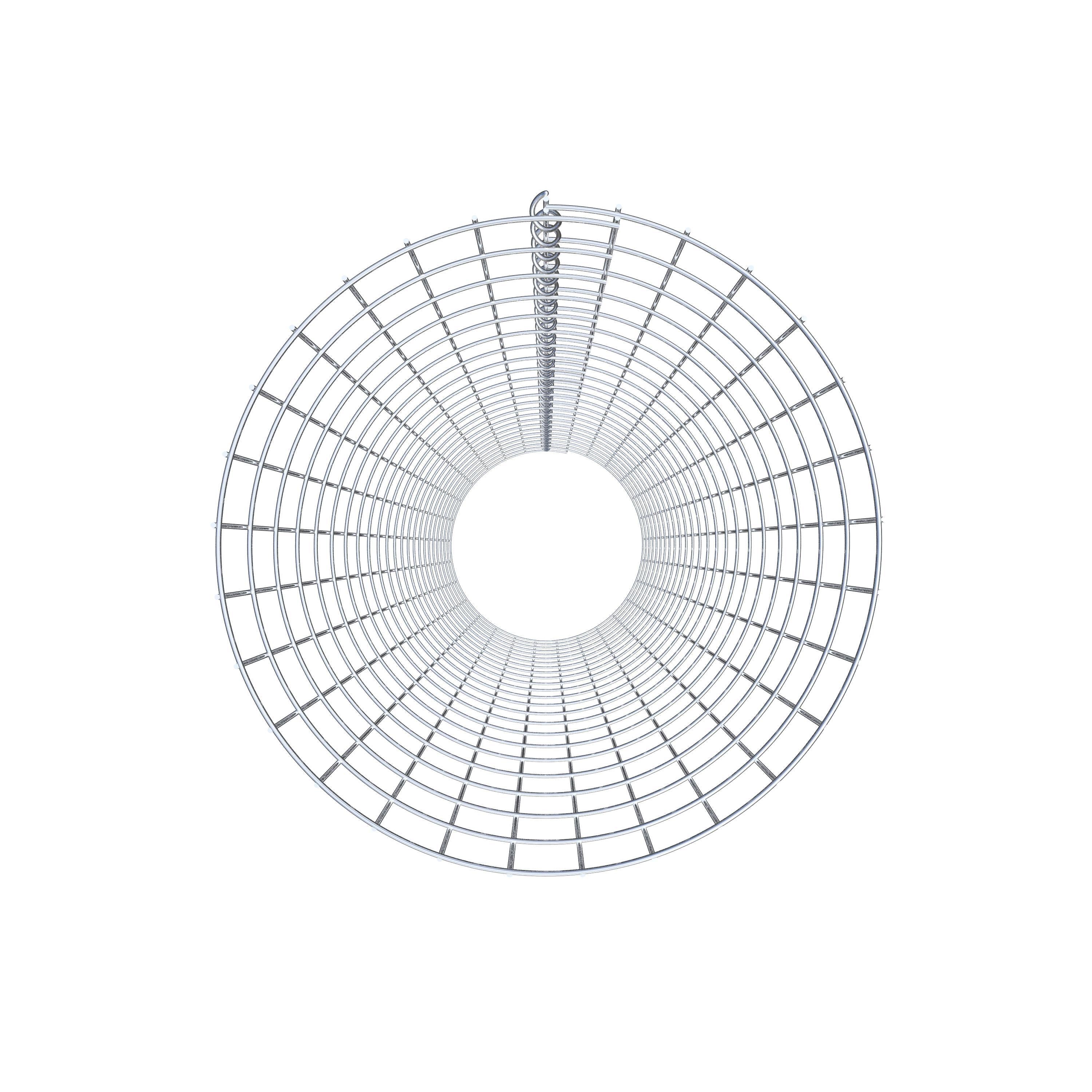 Colonne de gabion ronde 47 cm de diamètre, 230 cm de hauteur, mailles 5 cm x 10 cm