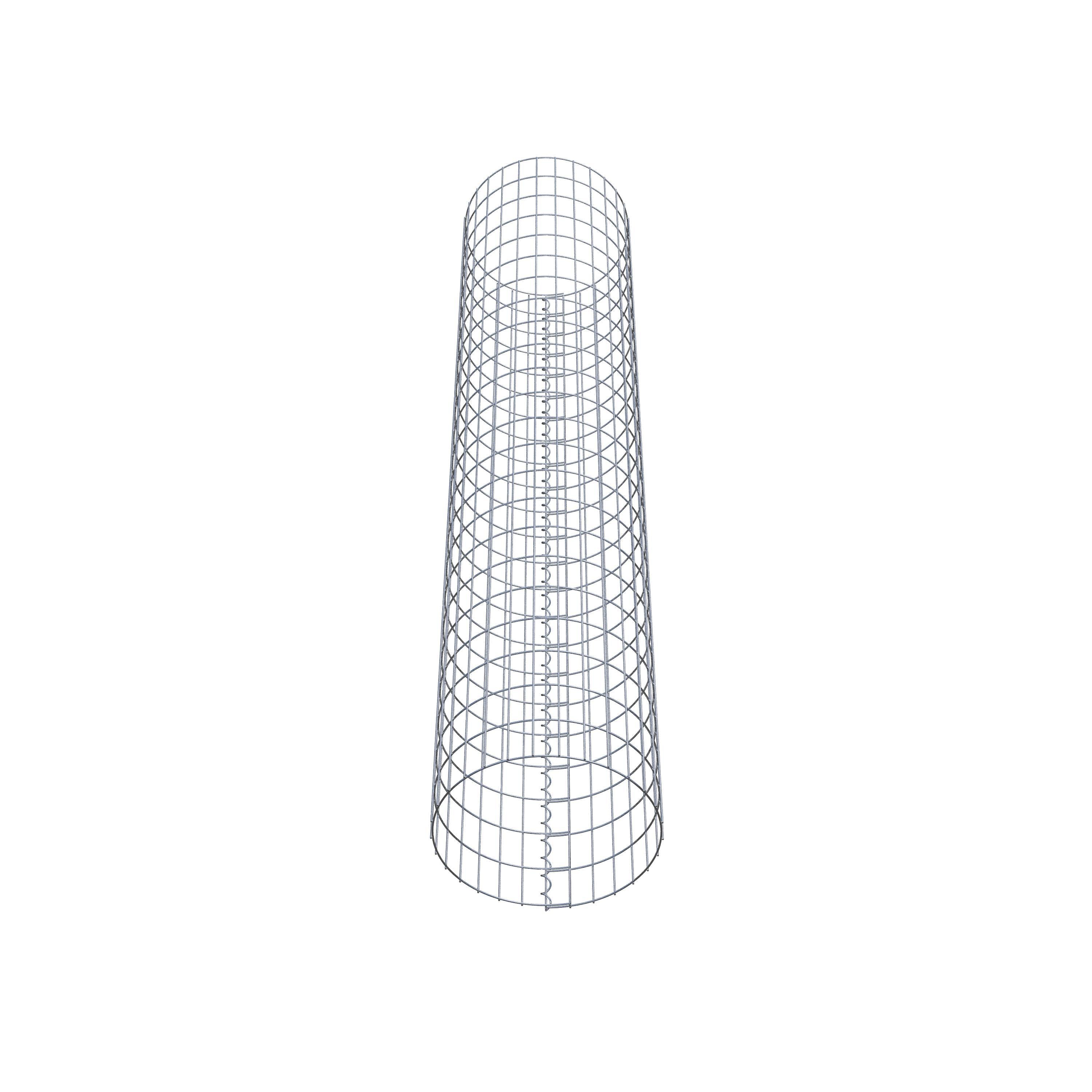 Colonne de gabion ronde 47 cm de diamètre, 230 cm de hauteur, mailles 5 cm x 10 cm