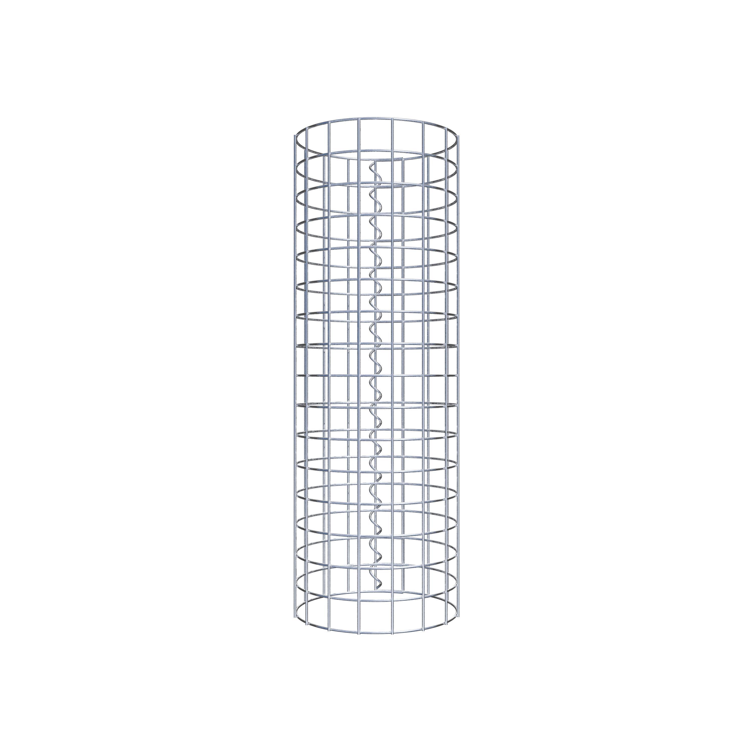 Colonne de gabion ronde 27 cm de diamètre, 80 cm de hauteur, maille 5 cm x 5 cm