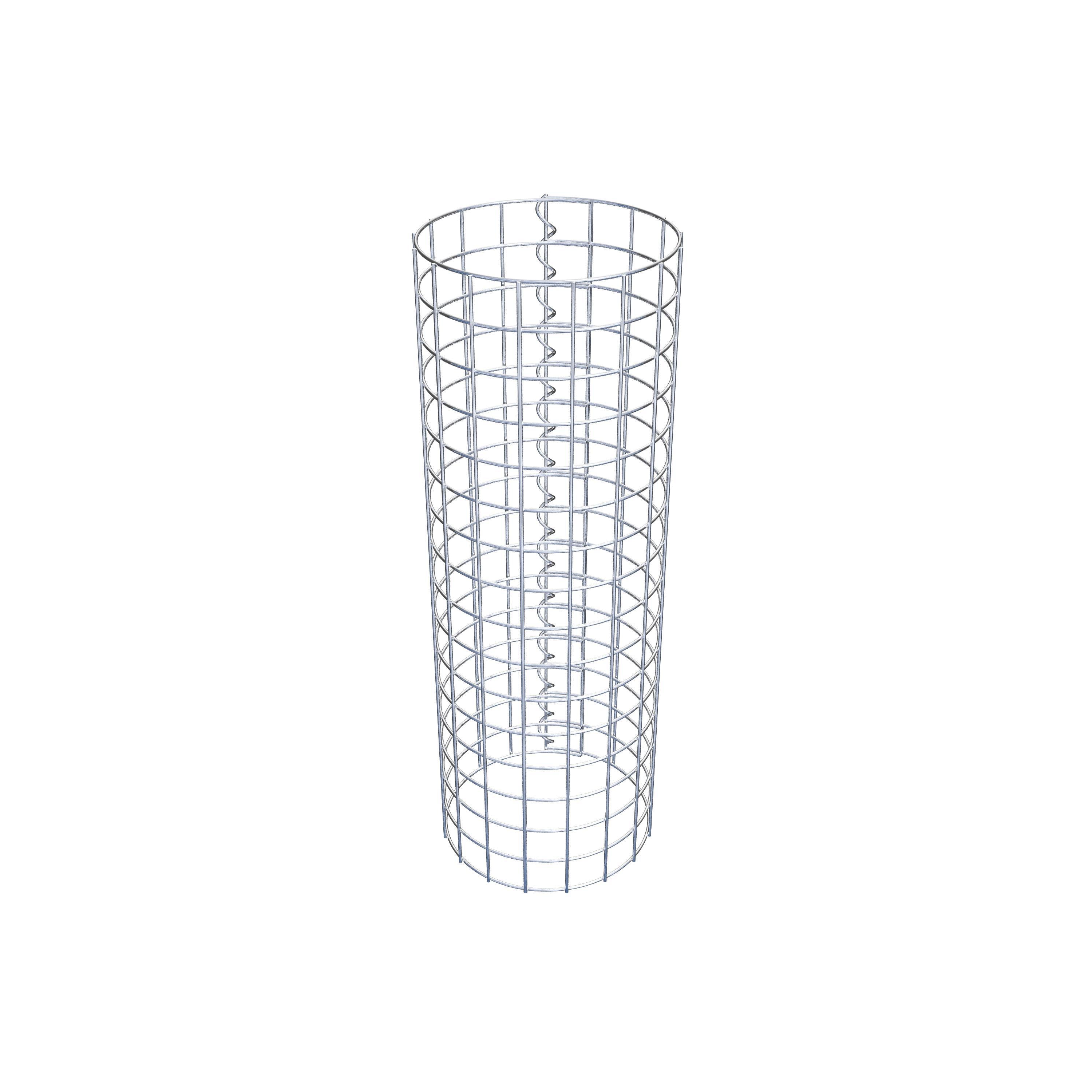 Colonne de gabion ronde 27 cm de diamètre, 80 cm de hauteur, maille 5 cm x 5 cm