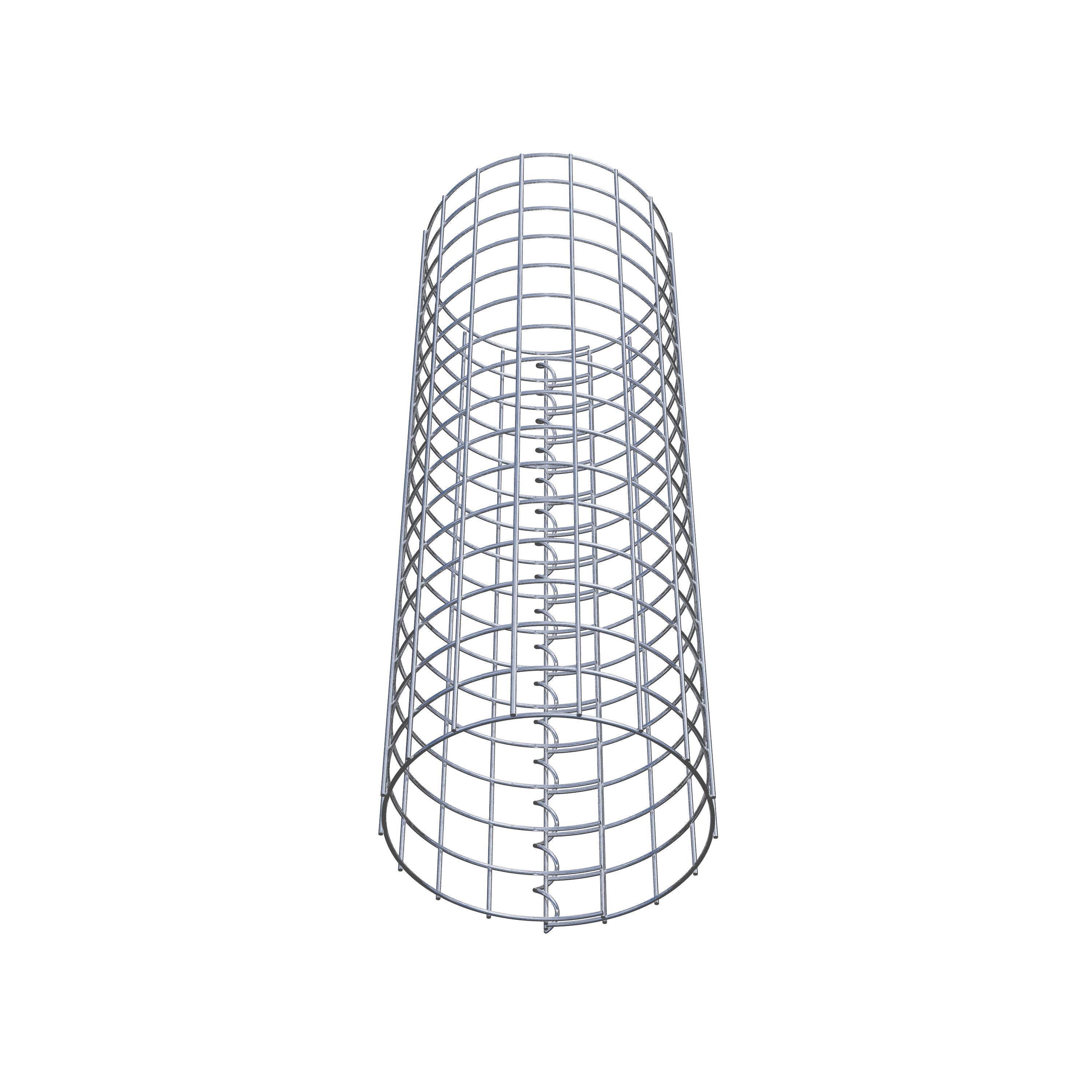 Colonne de gabion ronde 27 cm de diamètre, 80 cm de hauteur, maille 5 cm x 5 cm