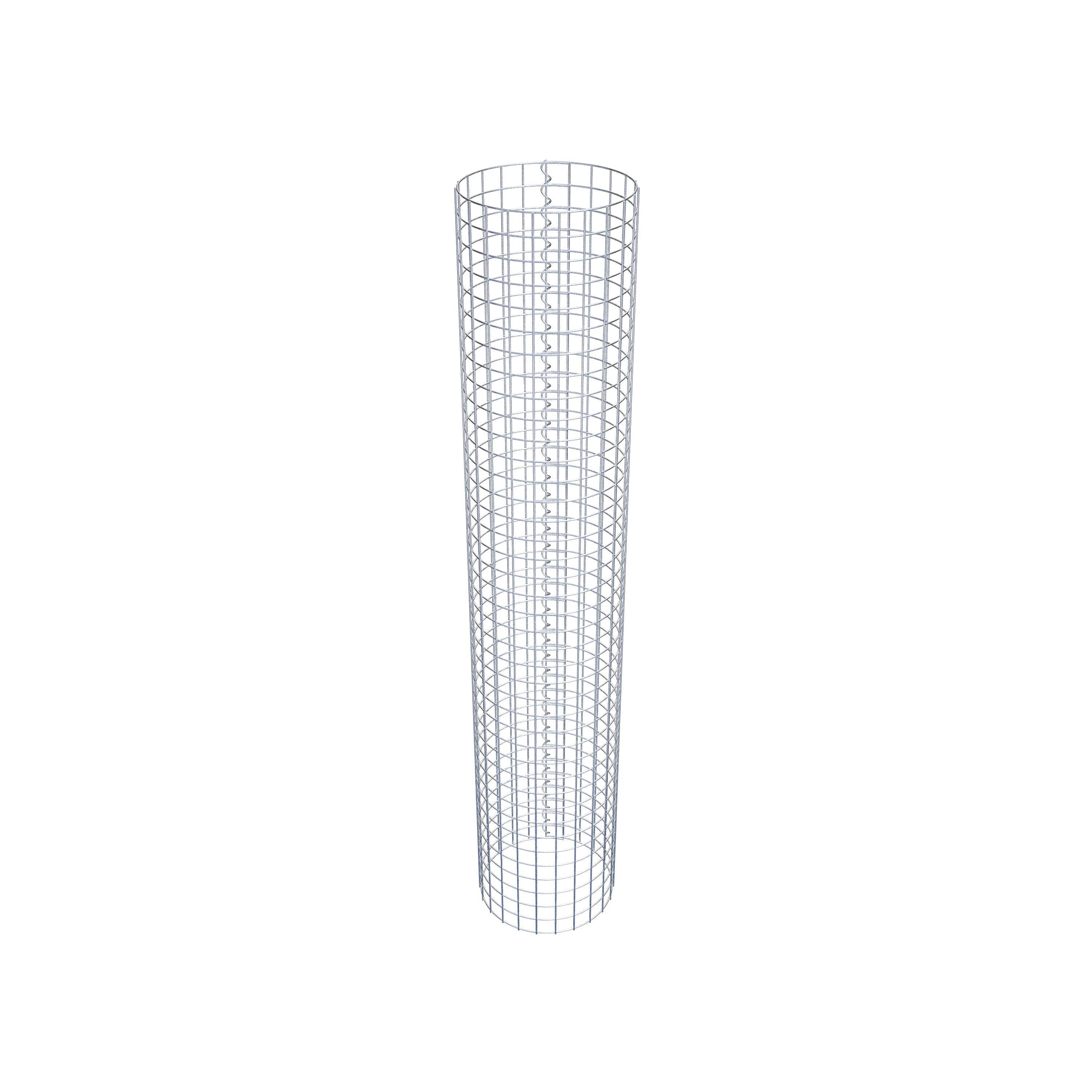 Gabionpelare rund 37 cm diameter, 200 cm höjd, maskstorlek 5 cm x 5 cm