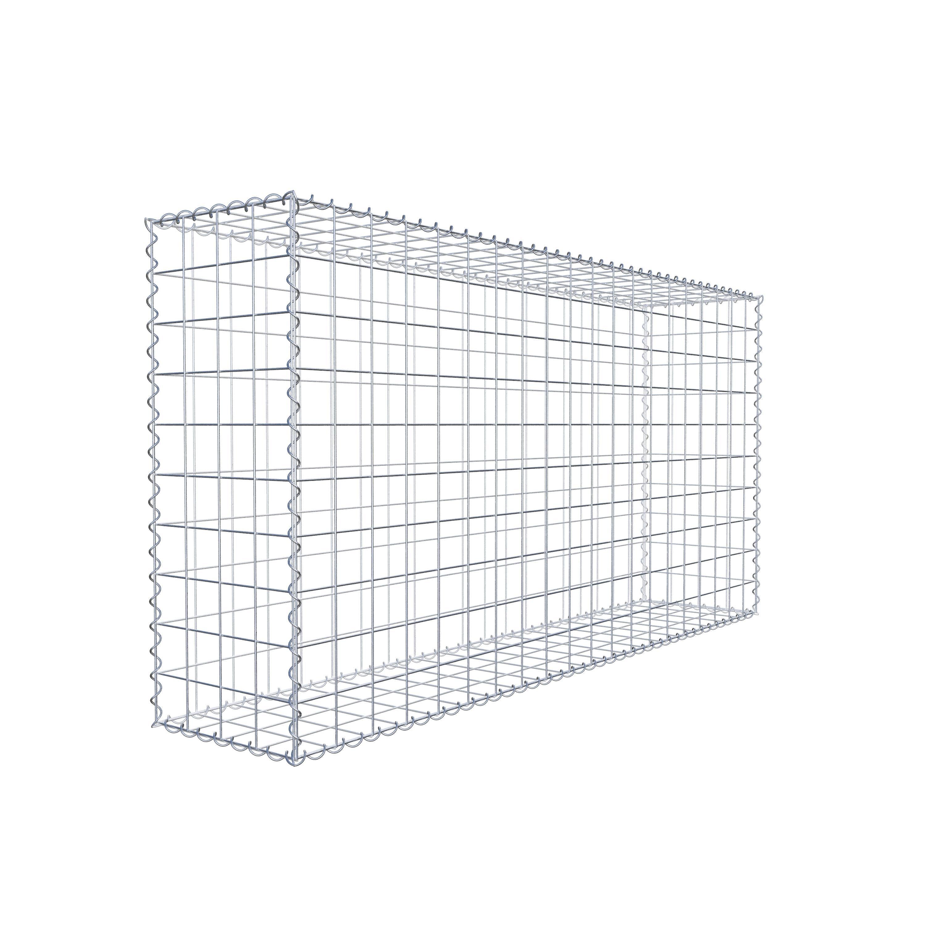 Gabione 200 cm x 100 cm x 40 cm (L x H x T), Maschenweite 10 cm x 10 cm, Spirale