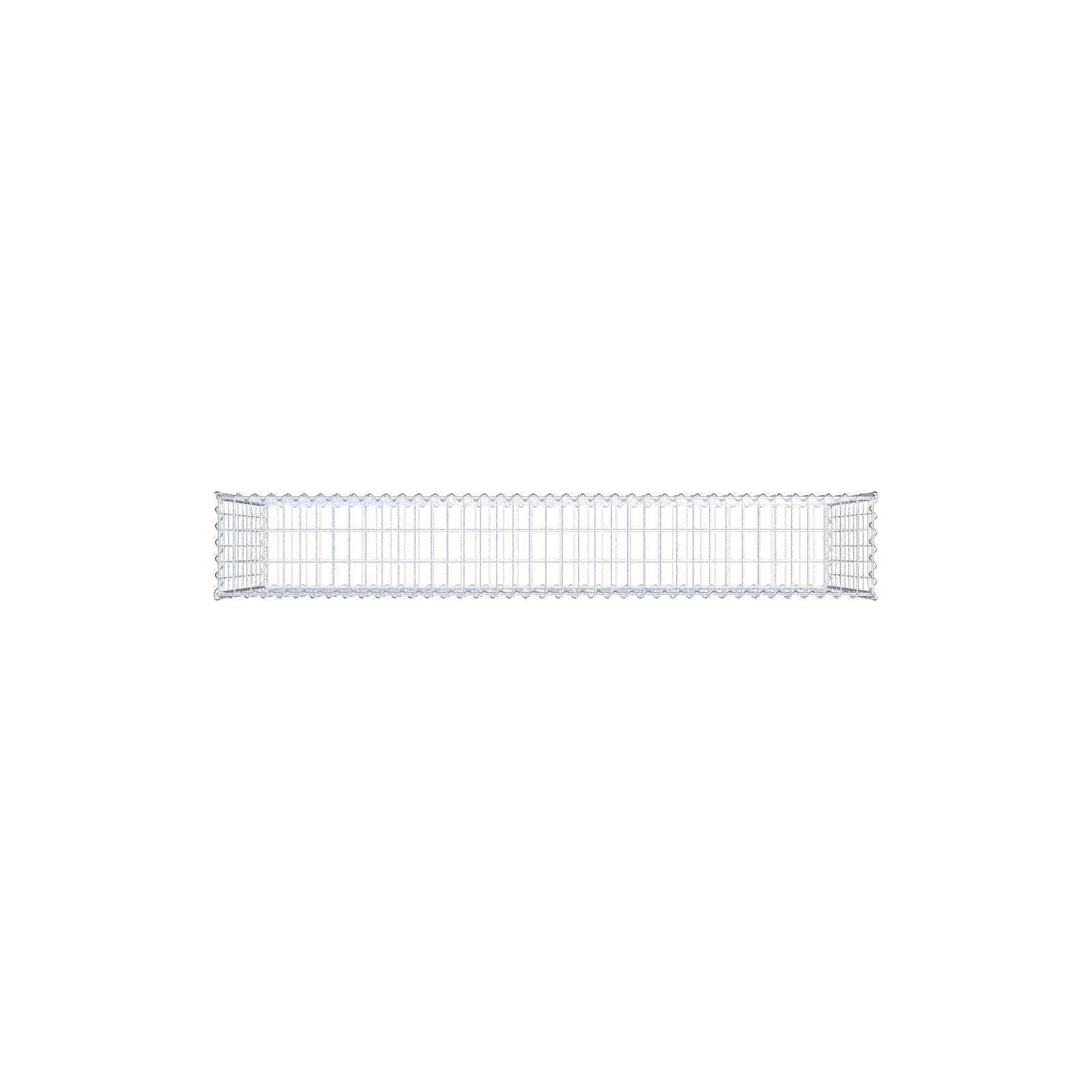 Gabion 200 cm x 100 cm x 30 cm (L x H x P), mailles 5 cm x 10 cm, spirale