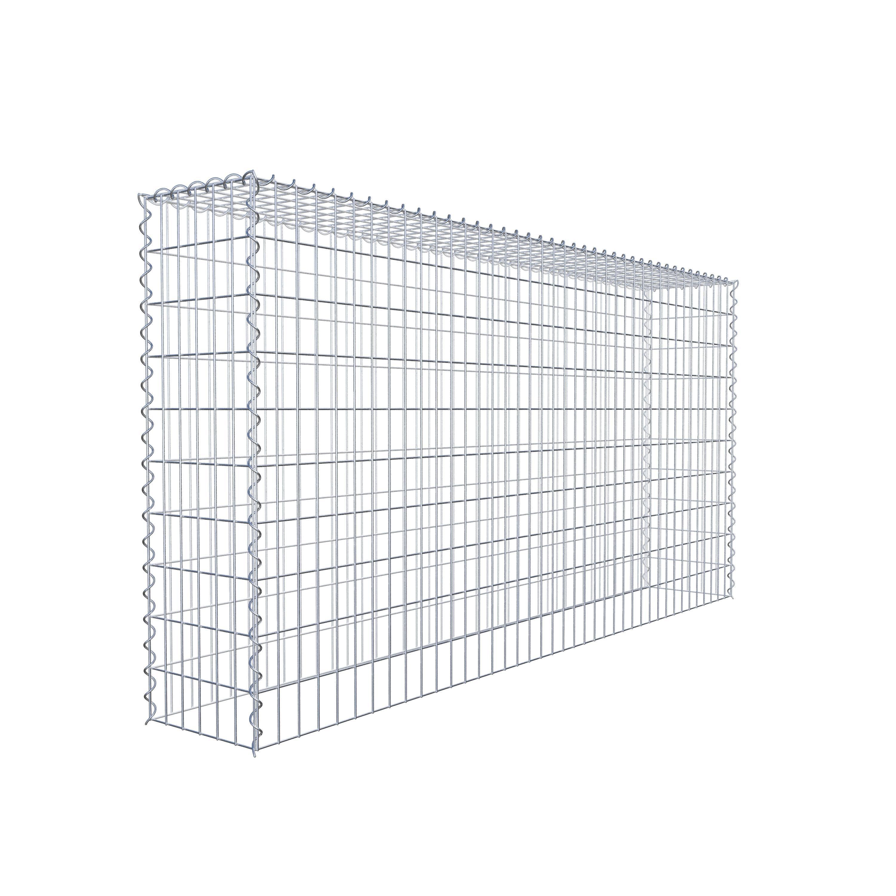 Grown-on gabion type 3 200 cm x 100 cm x 30 cm (L x H x D), mesh size 5 cm x 10 cm, spiral