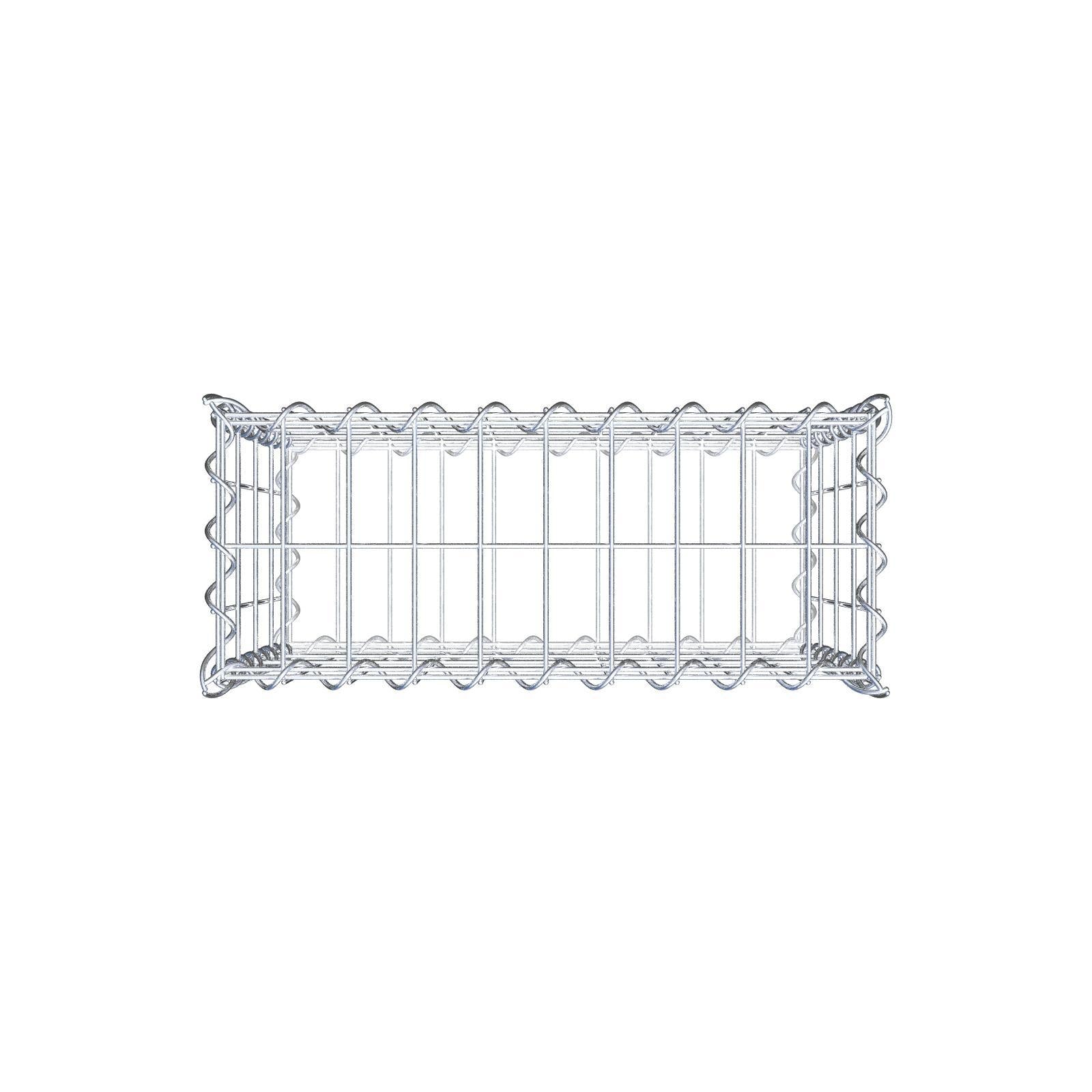 Gabion 50 cm x 40 cm x 20 cm (L x H x P), mailles 5 cm x 10 cm, spirale