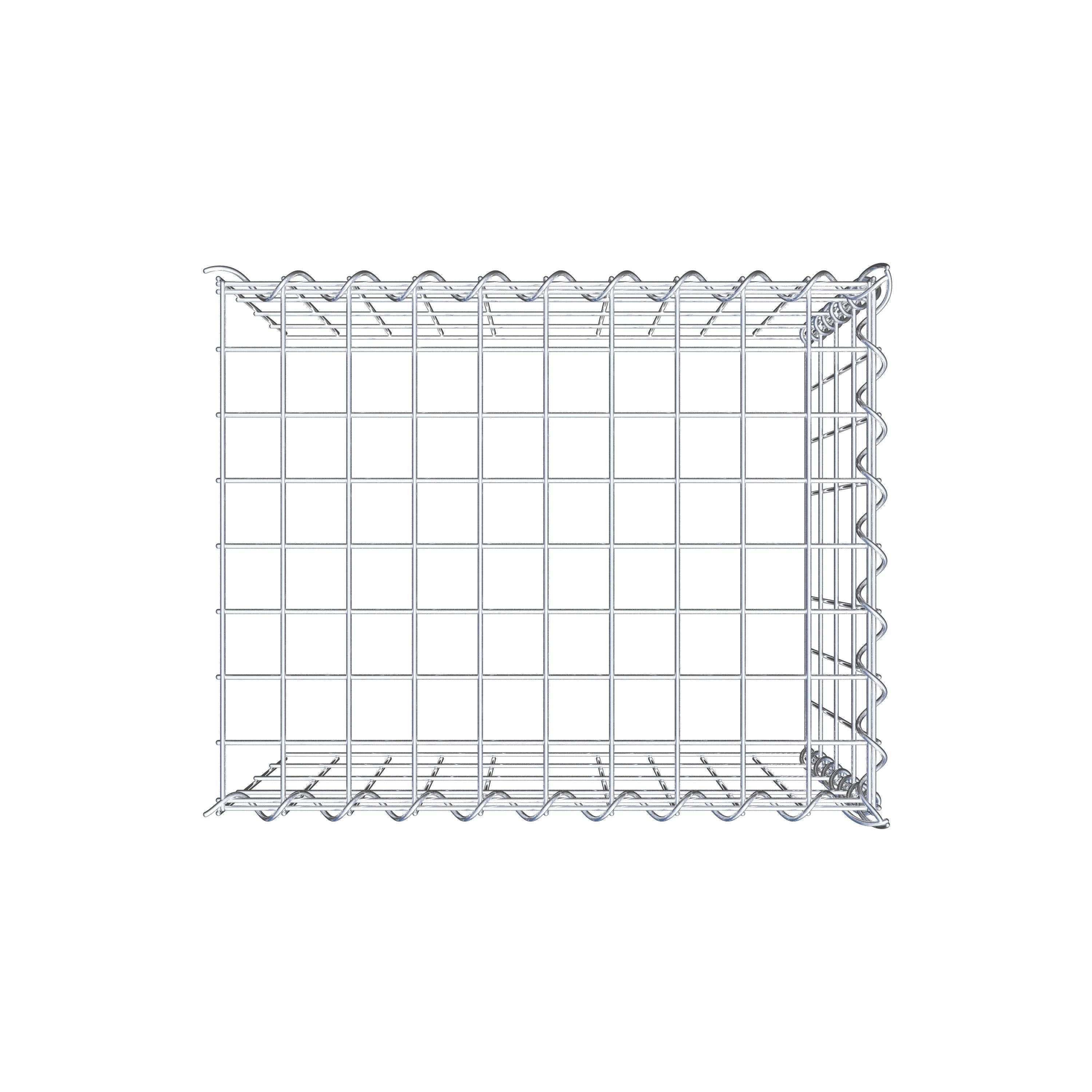 Gavión adicional tipo 4 50 cm x 40 cm x 40 cm (L x A x P), malla 5 cm x 10 cm, en espiral