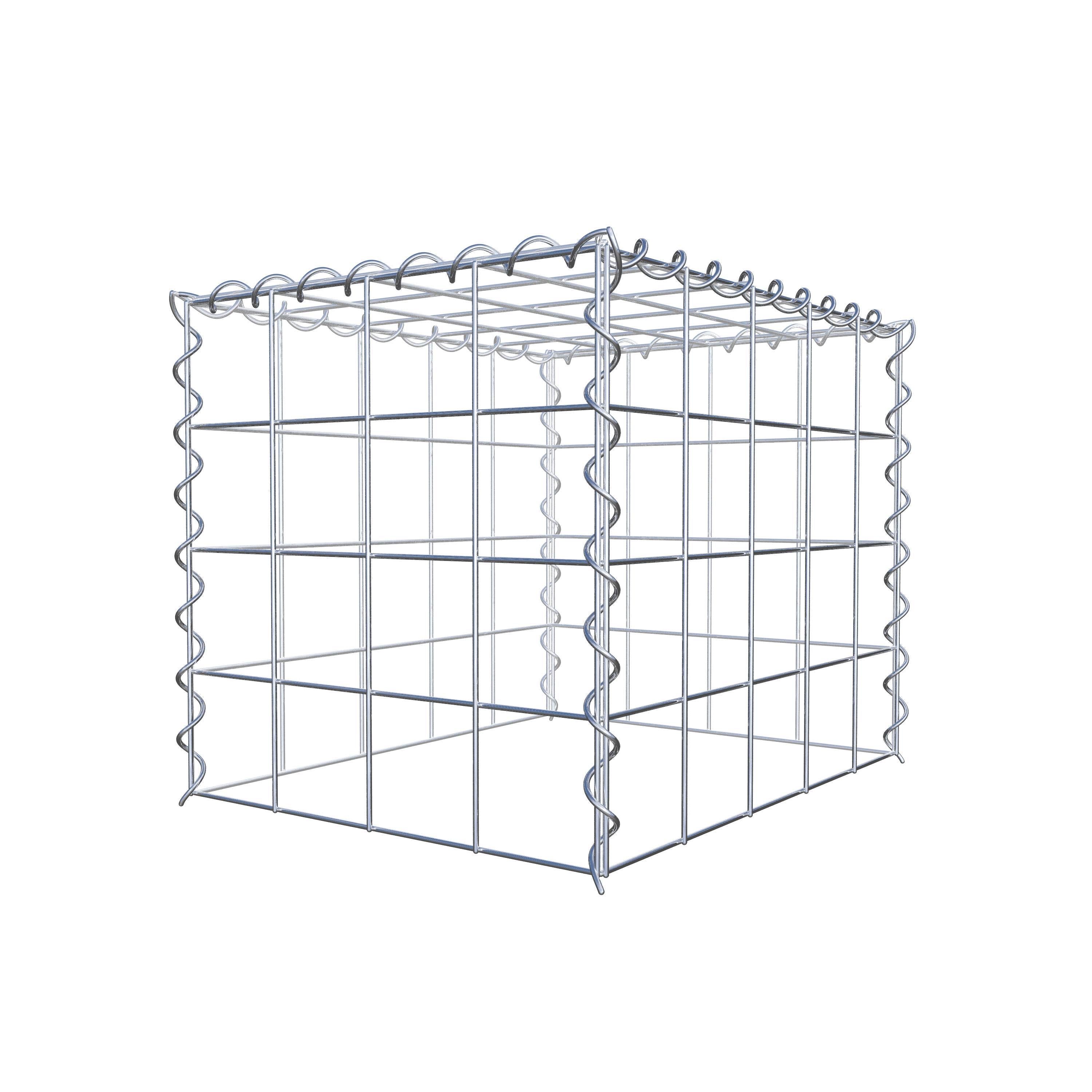 Gabion rapporté type 3 50 cm x 40 cm x 40 cm (L x H x P), mailles 10 cm x 10 cm, spirale