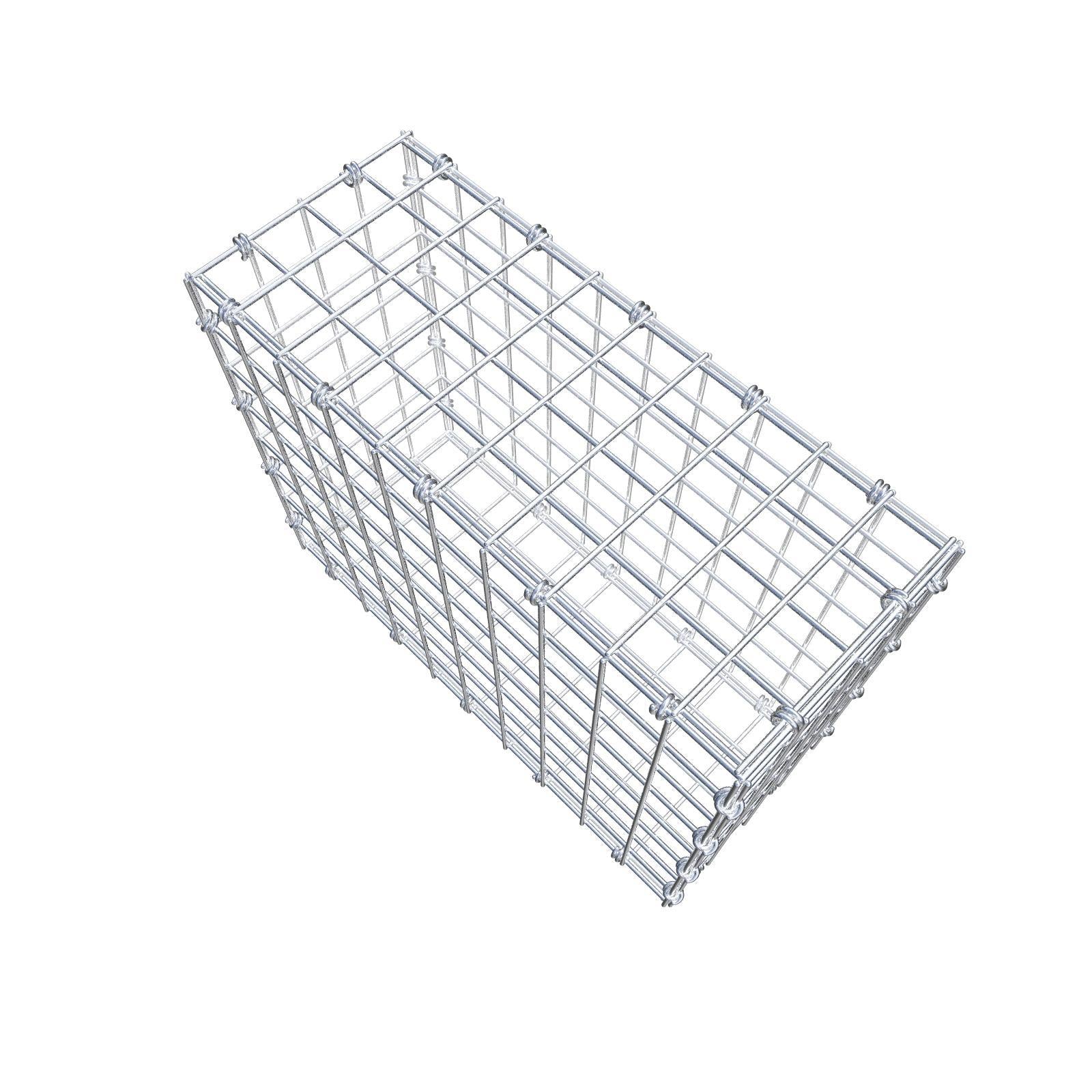 Gabione 50 cm x 40 cm x 20 cm (L x H x T), Maschenweite 5 x 5 cm, Spiralring
