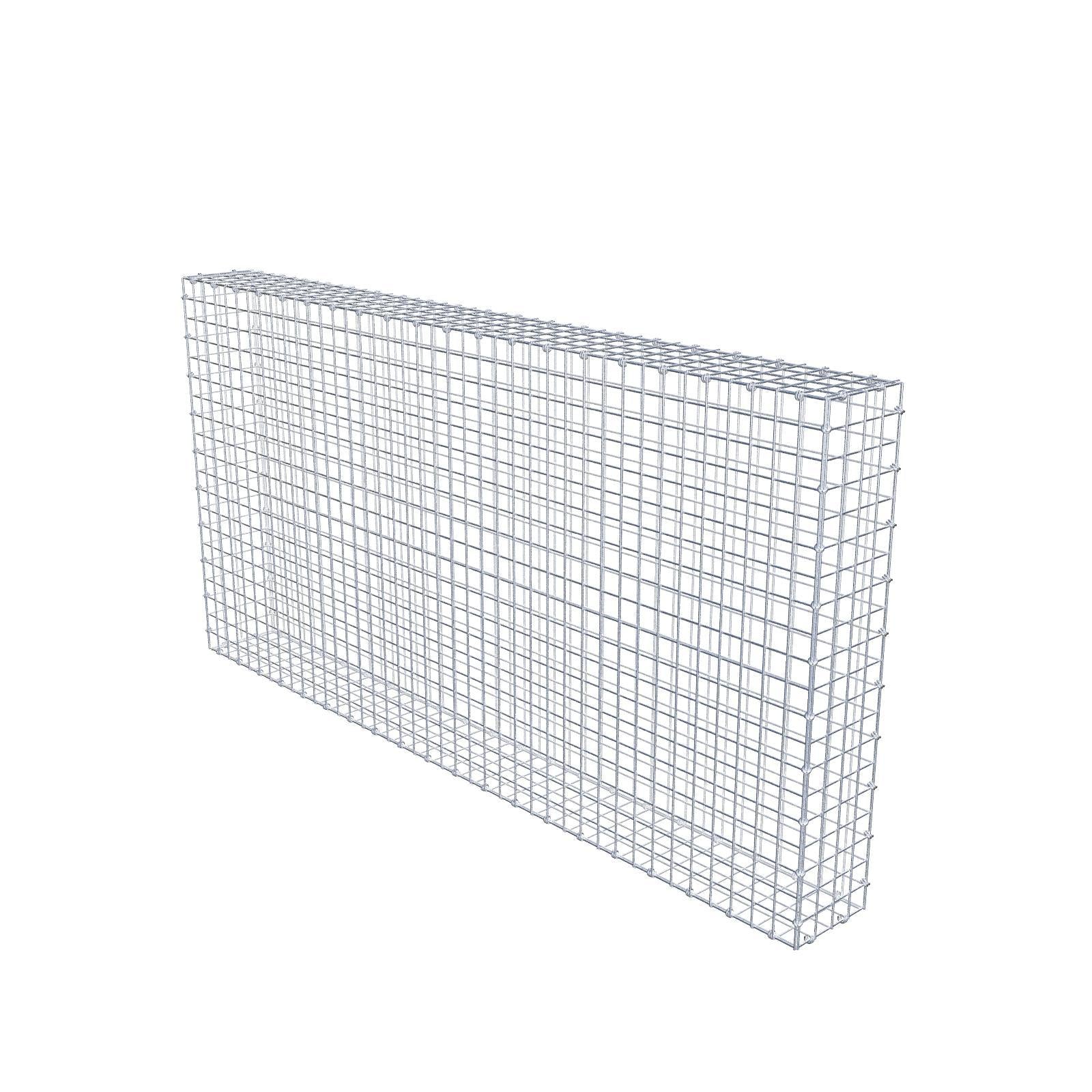 Gabbione 200 cm x 100 cm x 20 cm (L x H x P), maglia 5 x 5 cm, anello a spirale