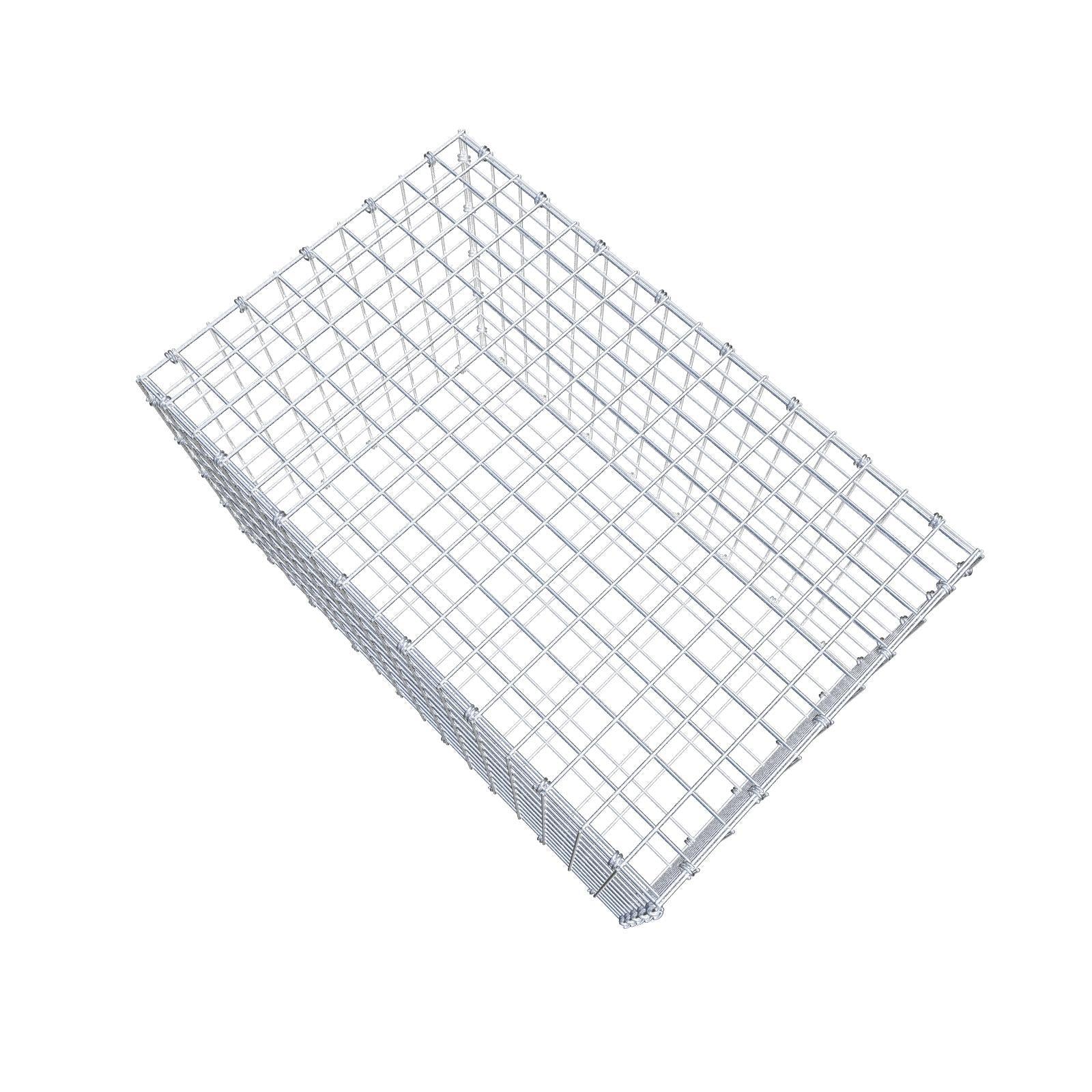 Gabbione 80 cm x 50 cm x 50 cm (L x H x P), maglia 5 x 5 cm, anello a spirale